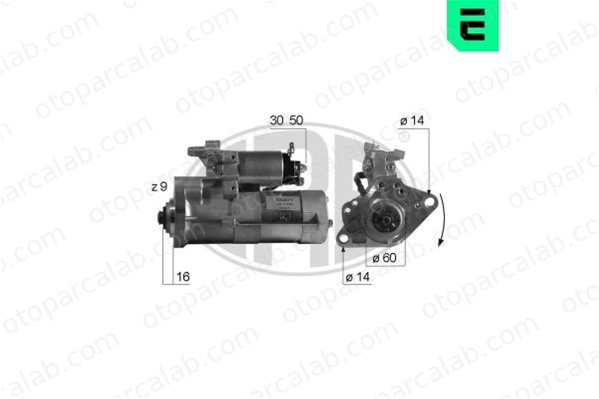 ERA 220471A Marş Dinamosu TALBOT SIMCA 1301 JAGUAR E-TYPE Convertible M8T85071 M002T67981