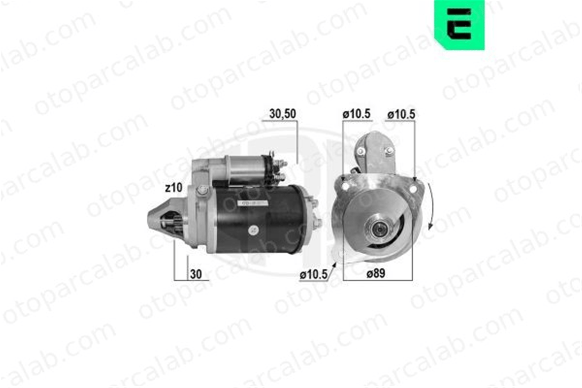 ERA 220739A Marş Dinamosu LANDINI REX Series 1 3542185M92 234987A1