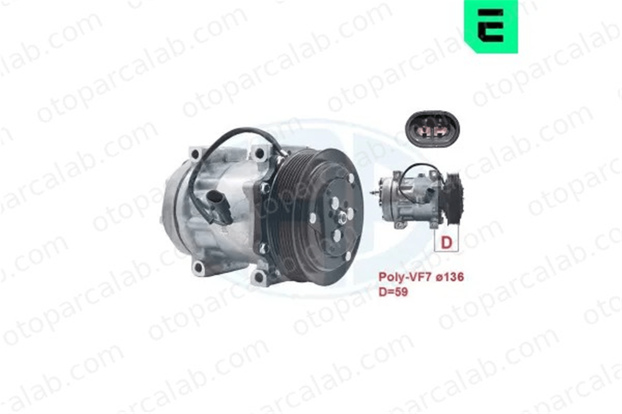 ERA 670045 Klima Kompresörü ALFA ROMEO GIULIA SKODA OCTAVIA 1685170R 1458999