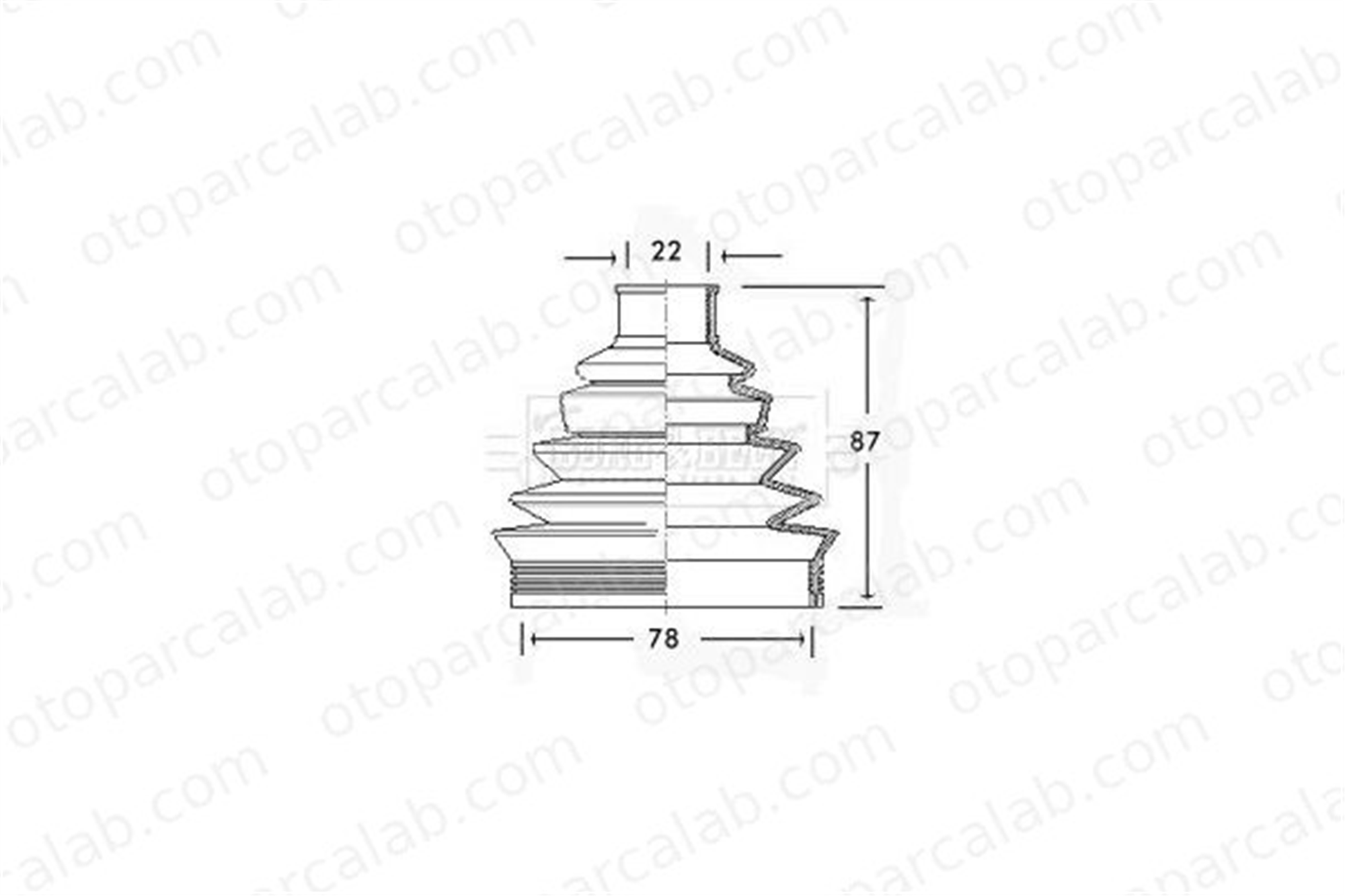 ERASTECH 17105 Aks Körüğü Ön İç Sağ veya Sol FIAT PANDA LANCIA Y10 7625541 46307085