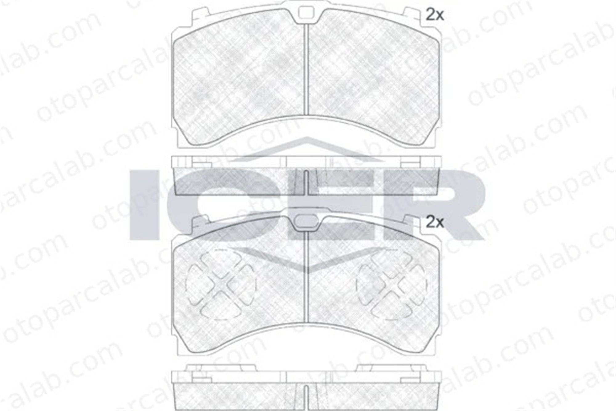 EREN BALATA KT-D.009/1 M321 Fren Disk Balata Arka MERCEDES-BENZ AROCS ACTROS MP4 / MP5 64201520 64205320