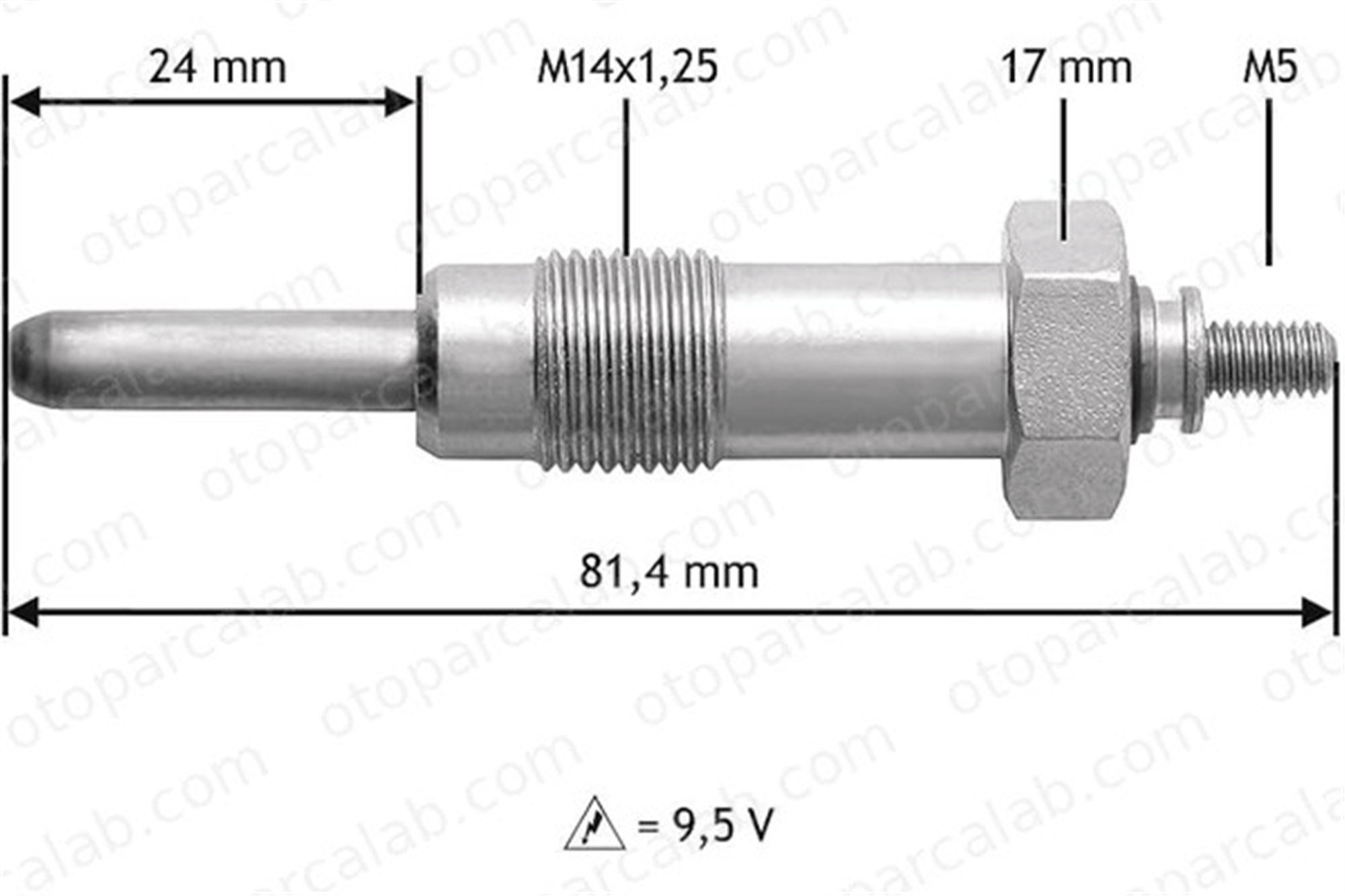 ET1 EC649 Isıtma Bujisi CITROËN CX I CX I Break 5500842 5460556