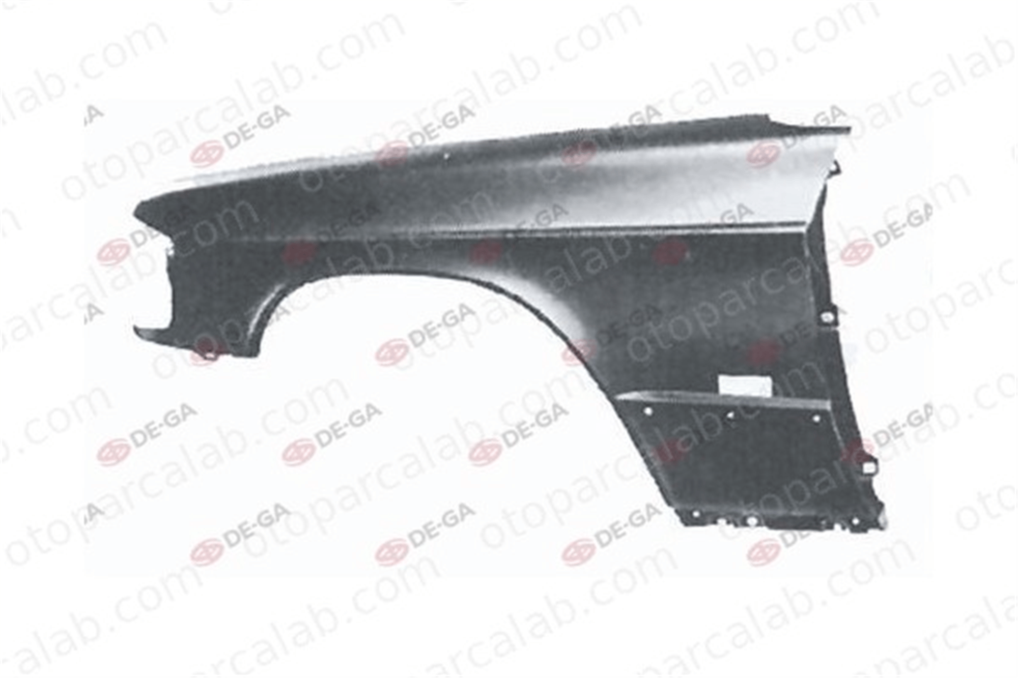 EUROBUMP MER0824004 Çamurluk Ön Sol MERCEDES-BENZ 124 Sedan 124 T-Model A1248804718 1248800518