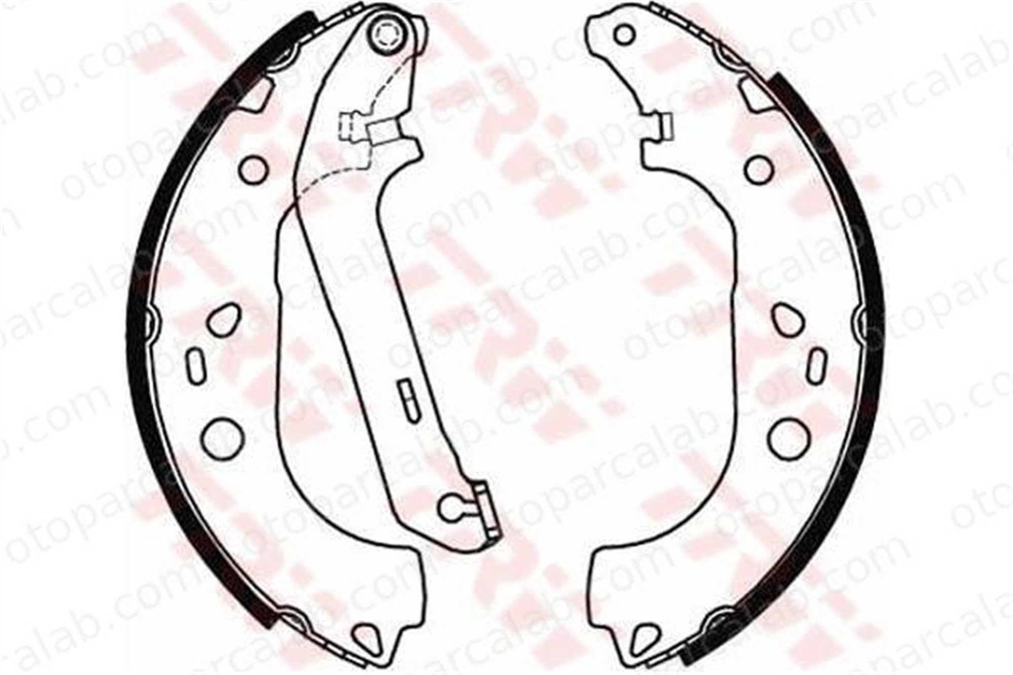 EUROCRAFT EU F17158-065 Fren Pabuçlu Balata Arka FORD TOURNEO CONNECT TRANSIT CONNECT 2T142200A2A 1365486