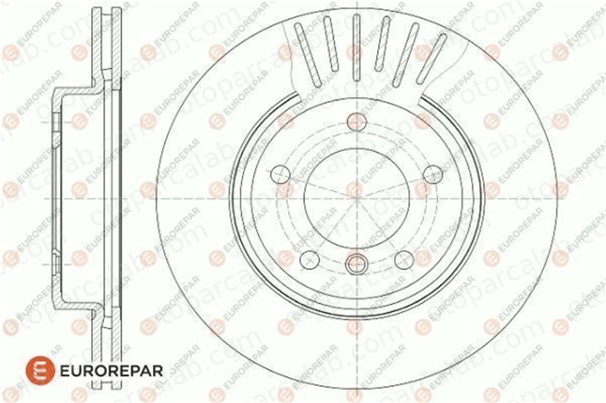 EUROREPAR 1618885680 Fren Disk Ayna Ön Sağ ve Sol BMW 3 3 Touring 1618885680 34111164539