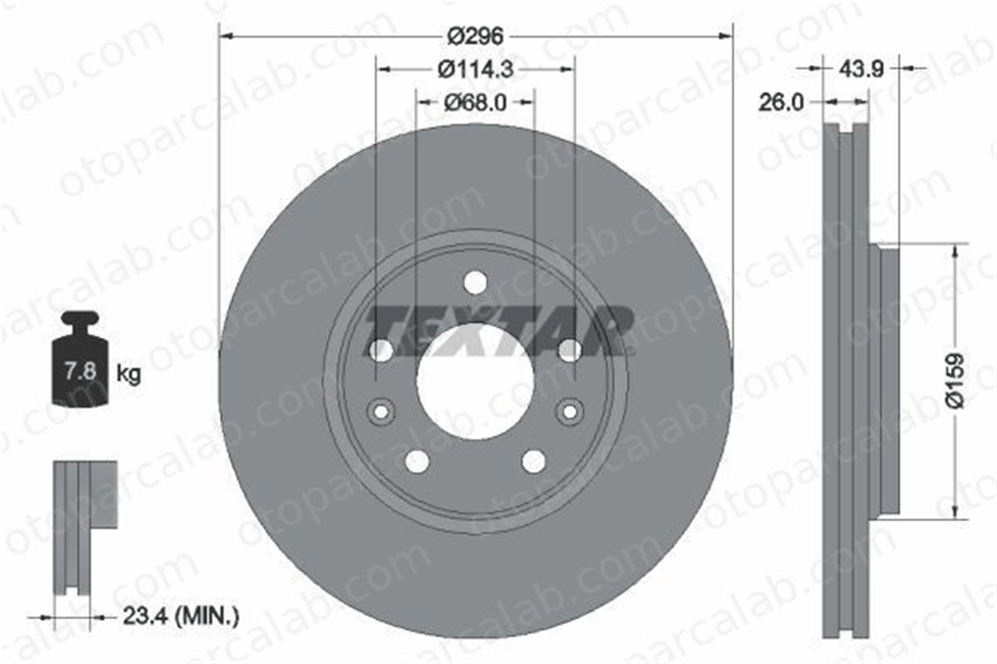 EUROREPAR 1620040780 Fren Disk Ayna Ön Sağ ve Sol RENAULT SCÉNIC III GRAND SCÉNIC III 1620040780 402060002R