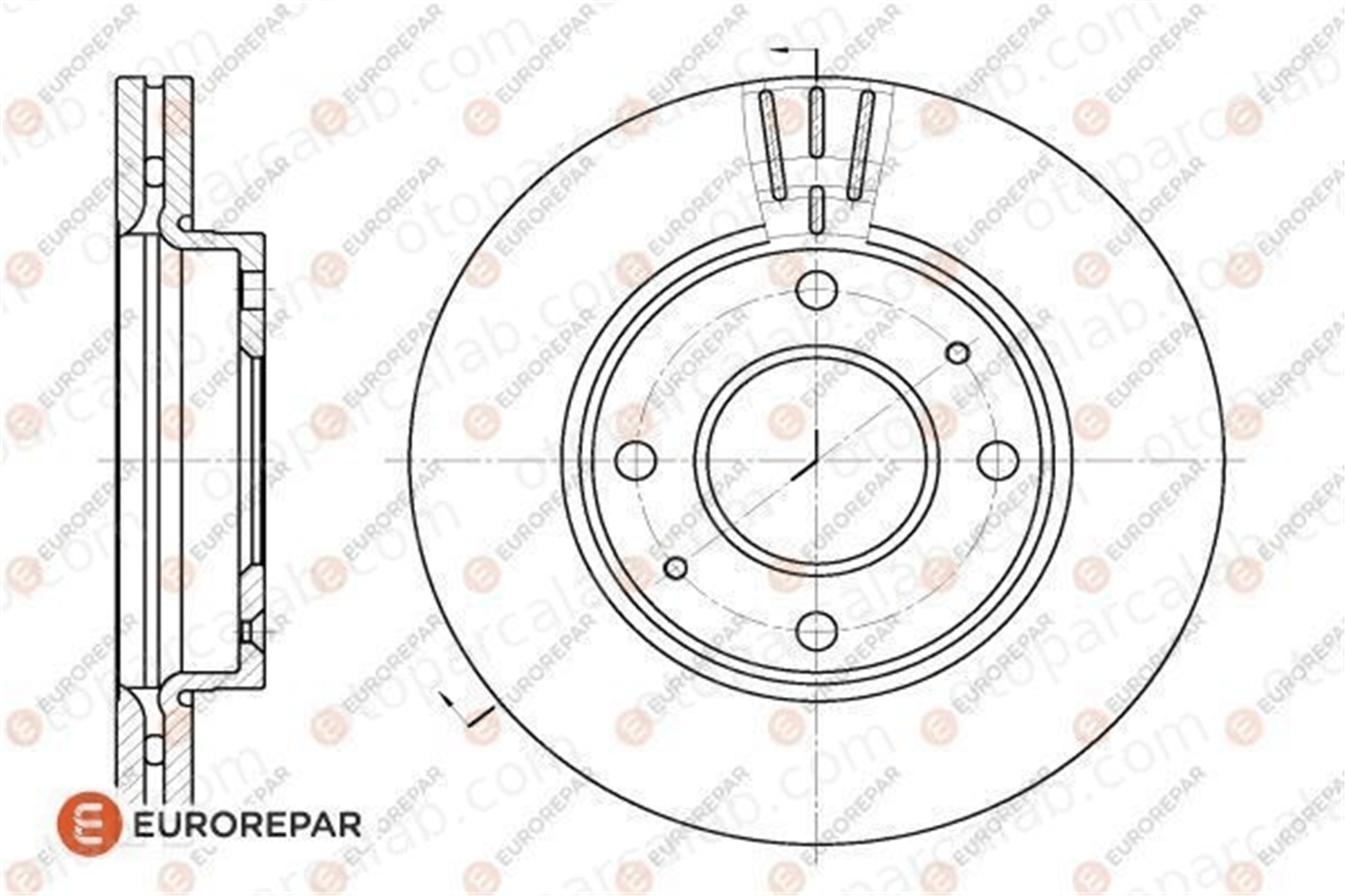 EUROREPAR 1622806580 Fren Disk Ayna Ön Sağ ve Sol HYUNDAI ELANTRA III Sedan ELANTRA III 5171217000 517122D300