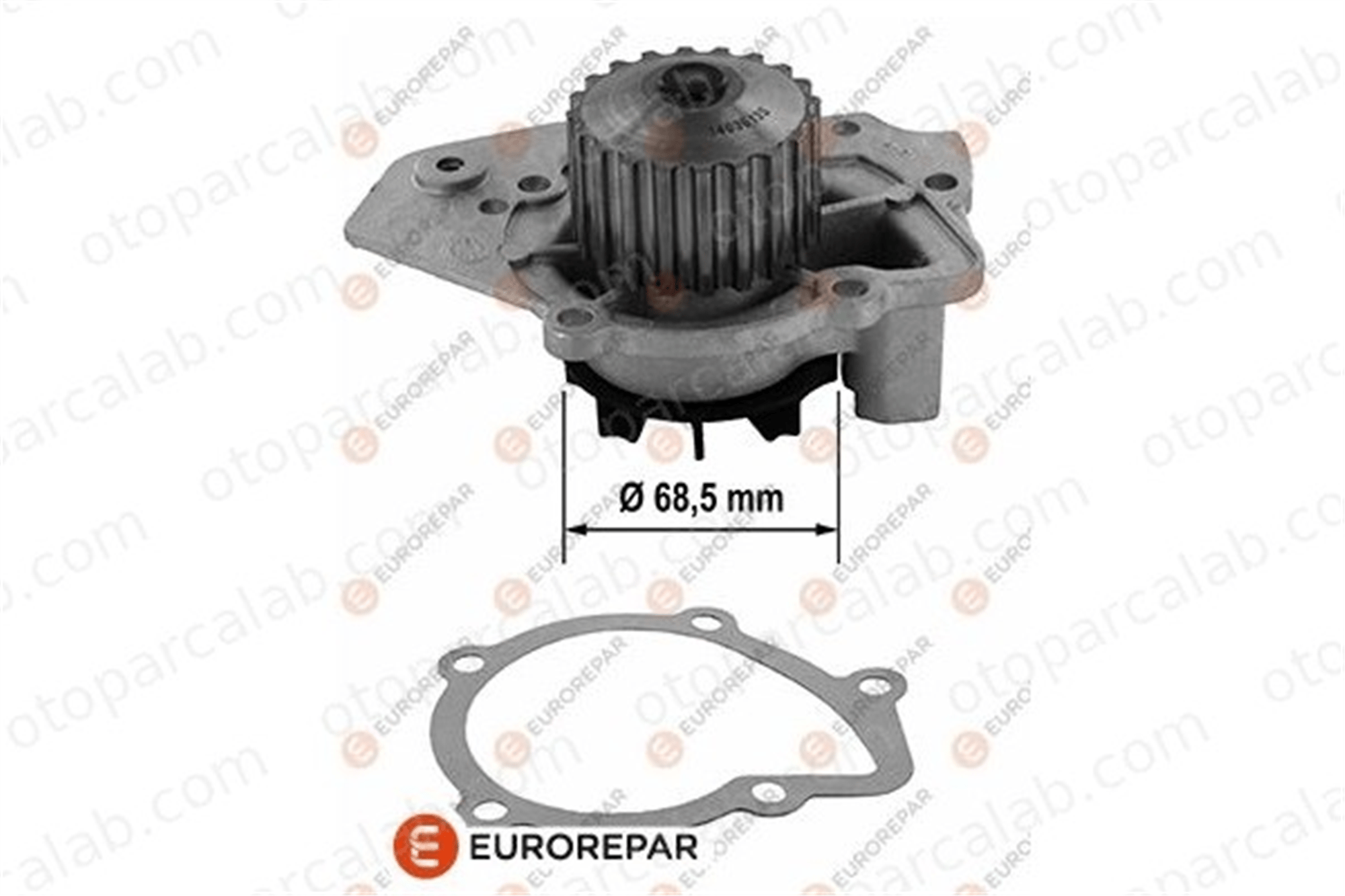 EUROREPAR 1637172580 Devirdaim Su Pompası PEUGEOT 305 II Break 305 II 1637172580 GWP337