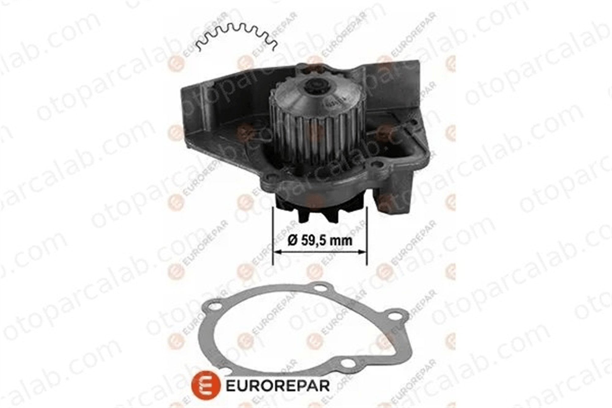 EUROREPAR 1637173180 Devirdaim Su Pompası CITROËN BX BX Break PA1053 120150