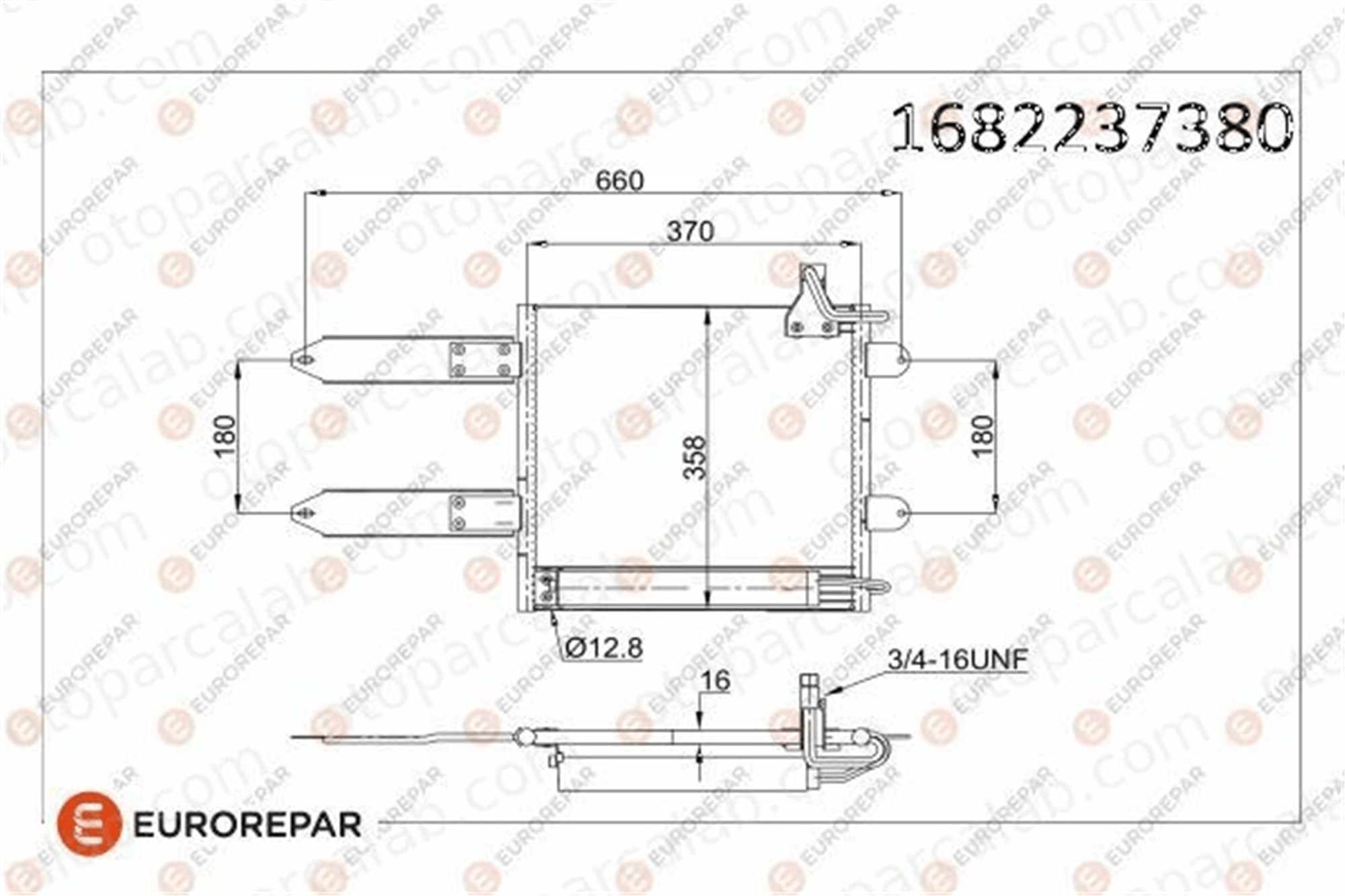 EUROREPAR 1682237380 Klima Radyatörü VW POLO III POLO 1682237380 6X0820411A