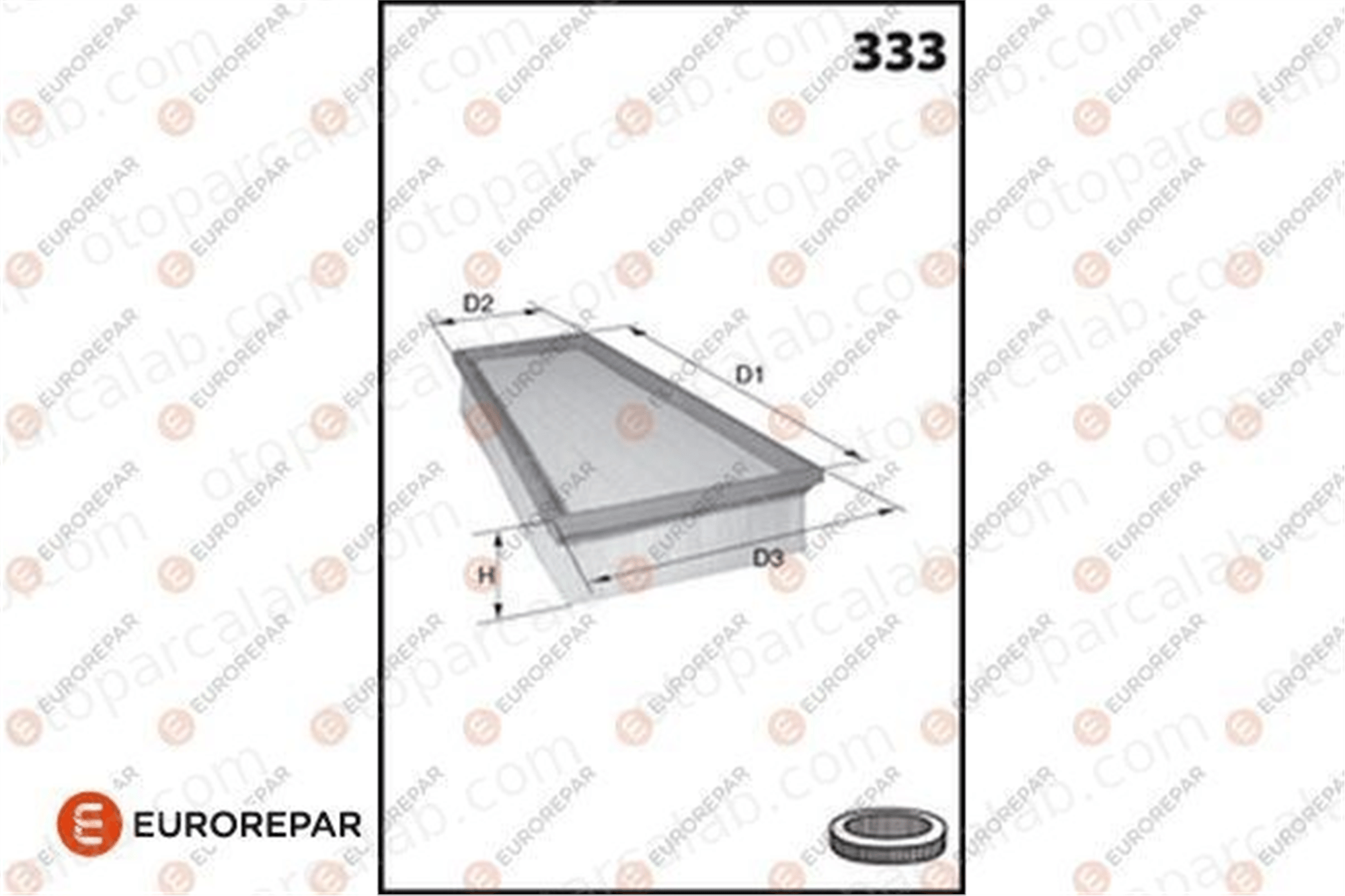 EUROREPAR 1682258480 Hava Filtresi FORD FIESTA VII ECOSPORT 1682258480 2066235