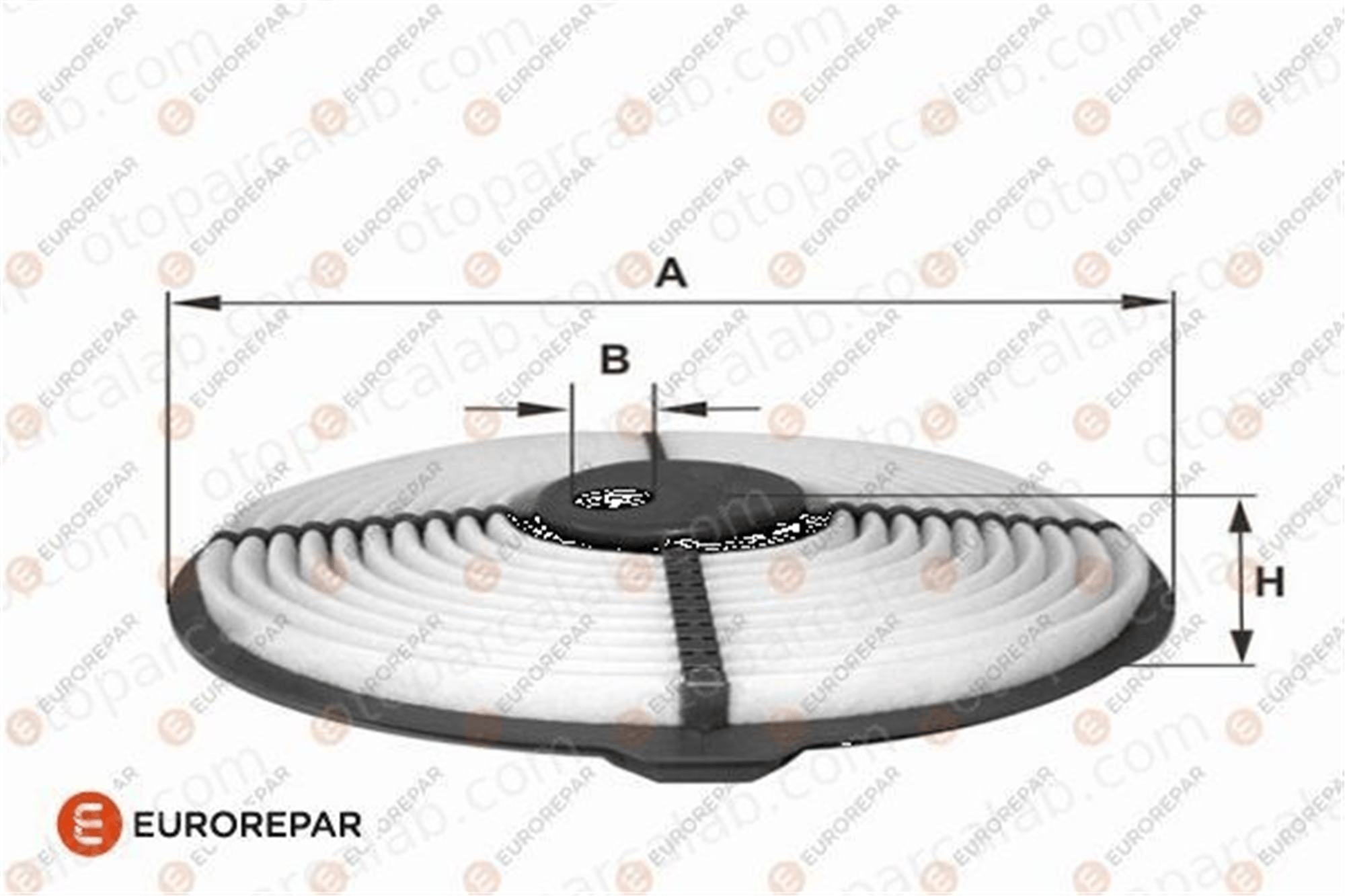 EUROREPAR 1682260680 Hava Filtresi TOYOTA COROLLA STARLET 1682260680 1480111100