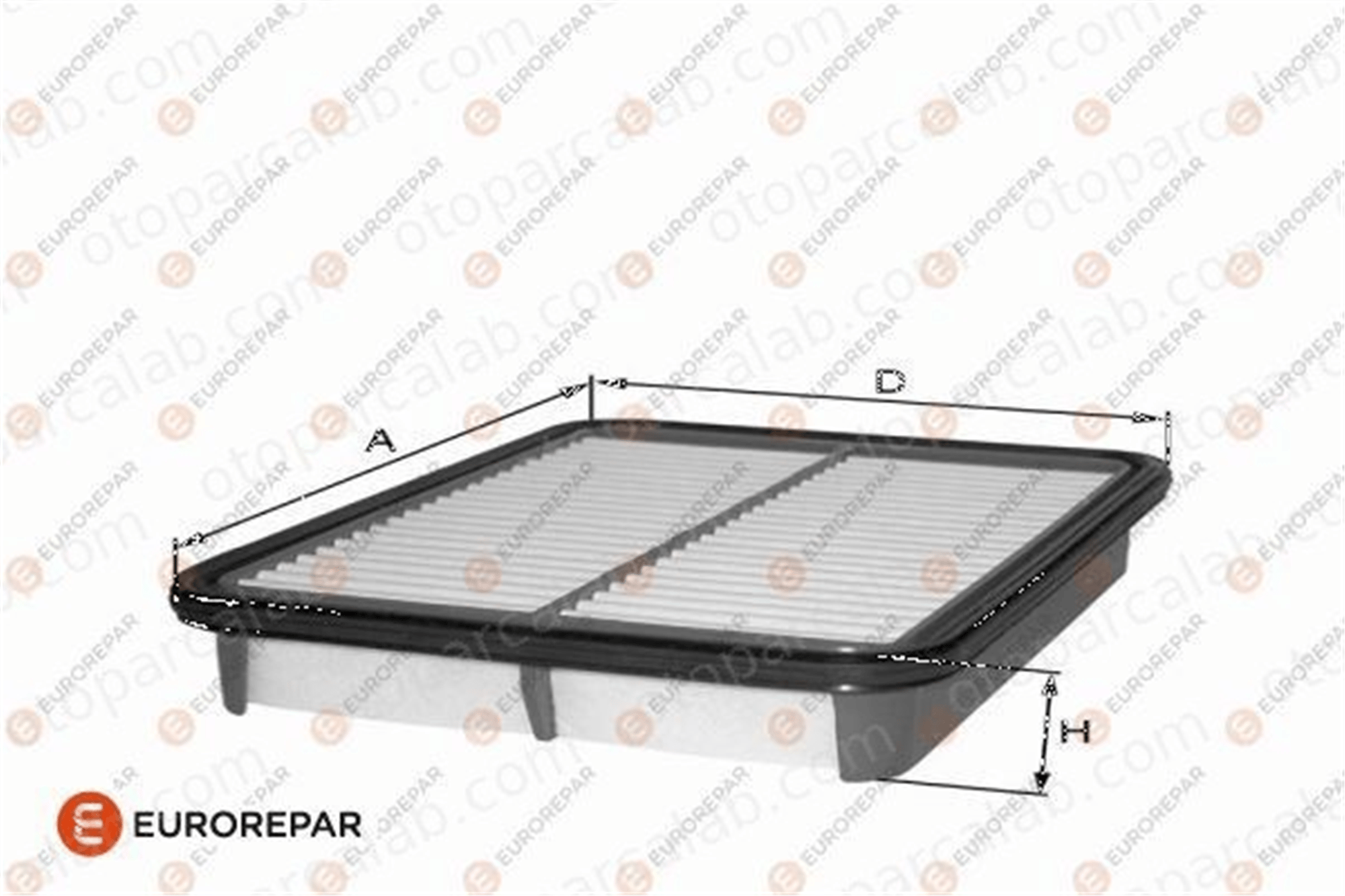EUROREPAR 1682265380 Hava Filtresi MITSUBISHI GALANT VIII Station wagon SPACE WAGON 1682265380 1213440