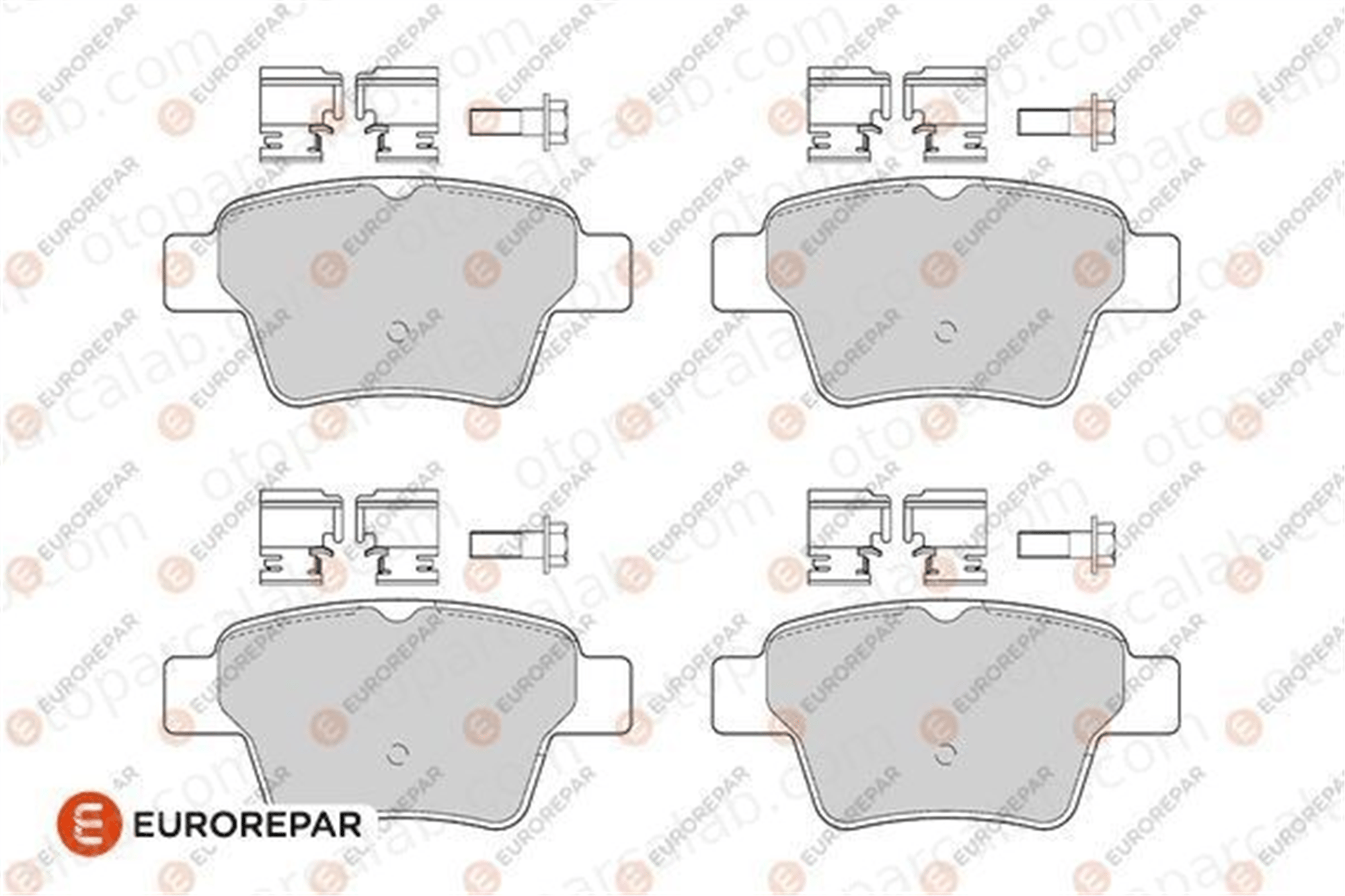 EUROREPAR 1682322080 Fren Disk Balata Arka PEUGEOT 307 Break 307 1682322080 1611457280