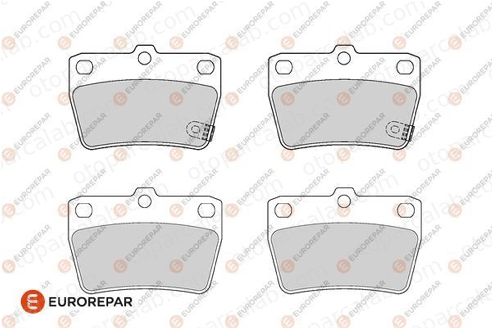 EUROREPAR 1686266480 Fren Disk Balata Ön TOYOTA RAV 4 II 1686266480 T11BJ3501080