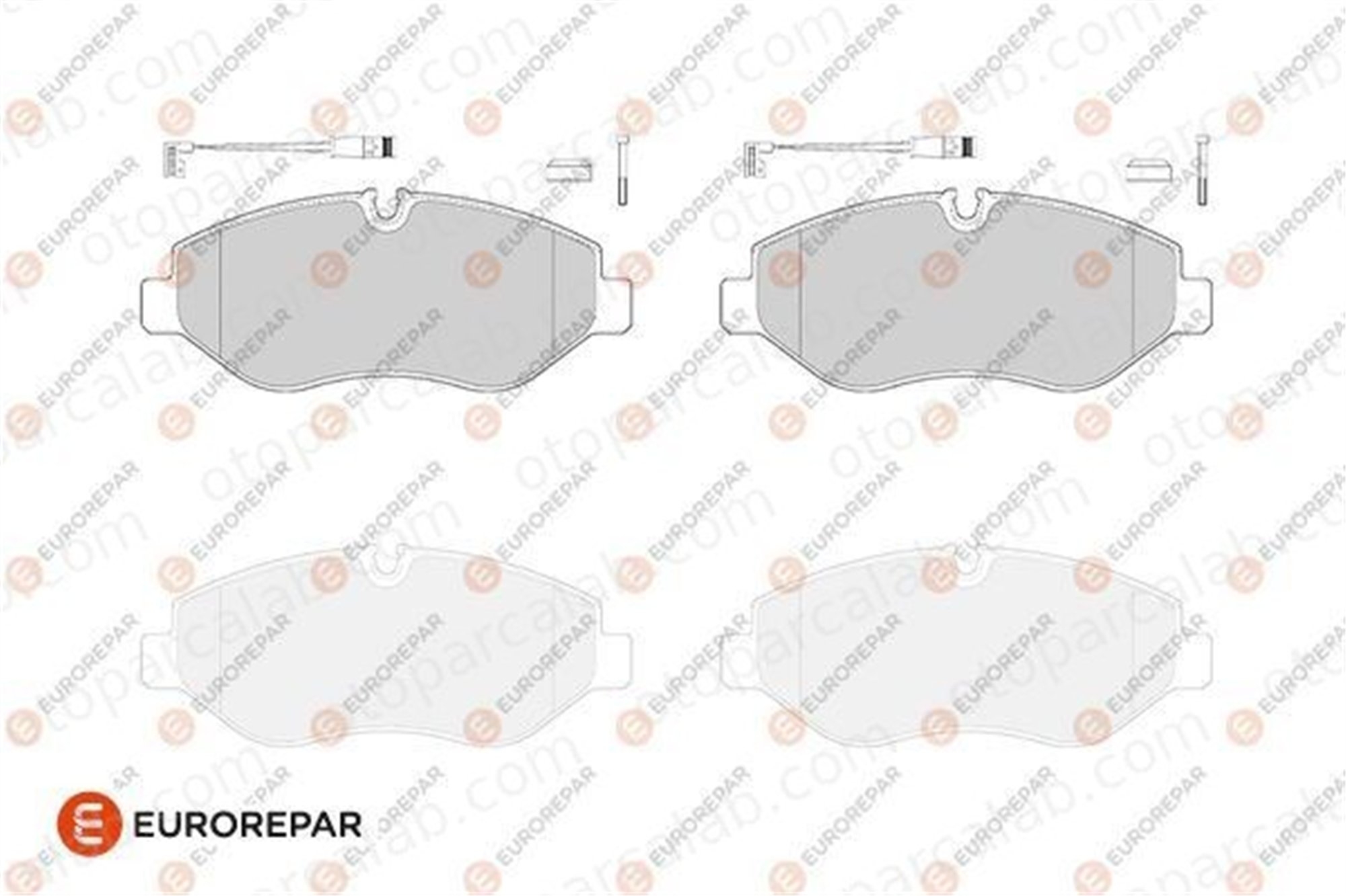 EUROREPAR 1686268180 Fren Disk Balata Ön MERCEDES-BENZ SPRINTER 3,5-t Platform şasi SPRINTER 3,5-t Panelvan/Van 1686268180 68006732AA