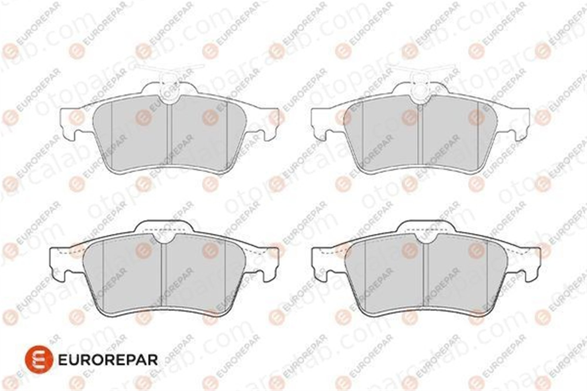 EUROREPAR 1686268580 Fren Disk Balata Arka FORD FOCUS III Turnier FOCUS III 1686268580 13322091