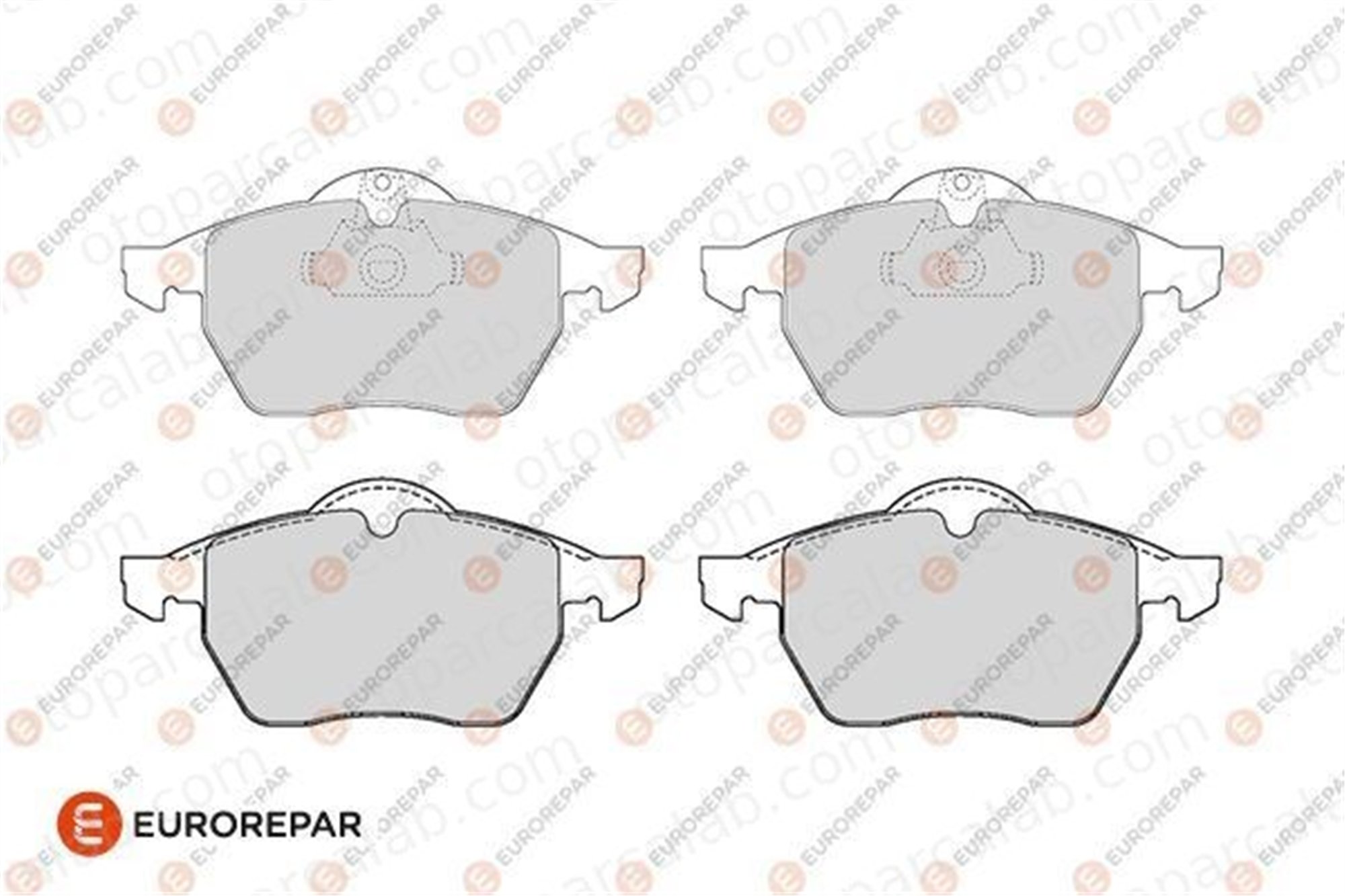EUROREPAR 1686269080 Fren Disk Balata Ön OPEL VECTRA B VECTRA B Station wagon 1686269080 1605036