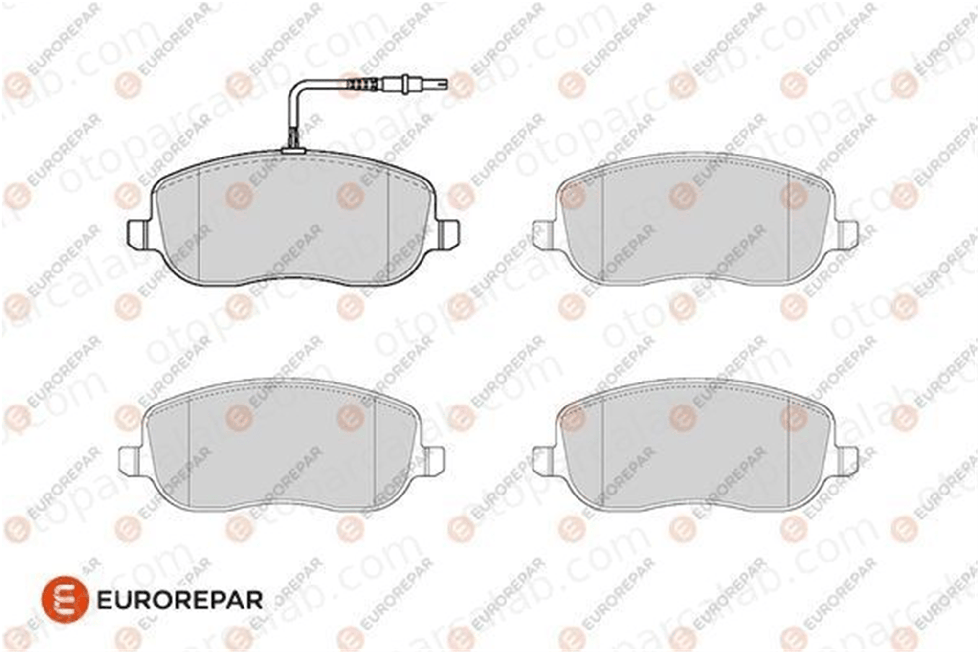 EUROREPAR 1686270180 Fren Disk Balata Ön CITROËN C8 PEUGEOT 807 1686270180 71772213