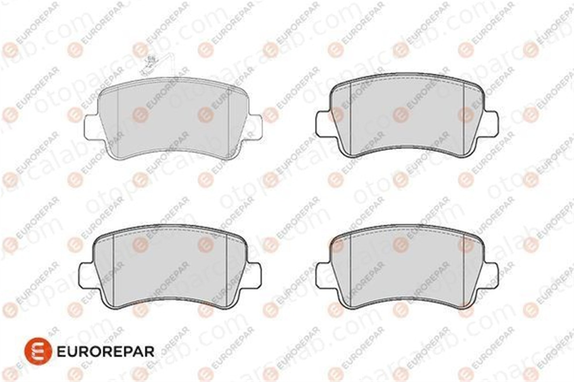 EUROREPAR 1686270980 Fren Disk Balata Ön RENAULT MASTER III Panelvan/Van OPEL MOVANO B Panelvan/Van 1686270980 4406000Q3A