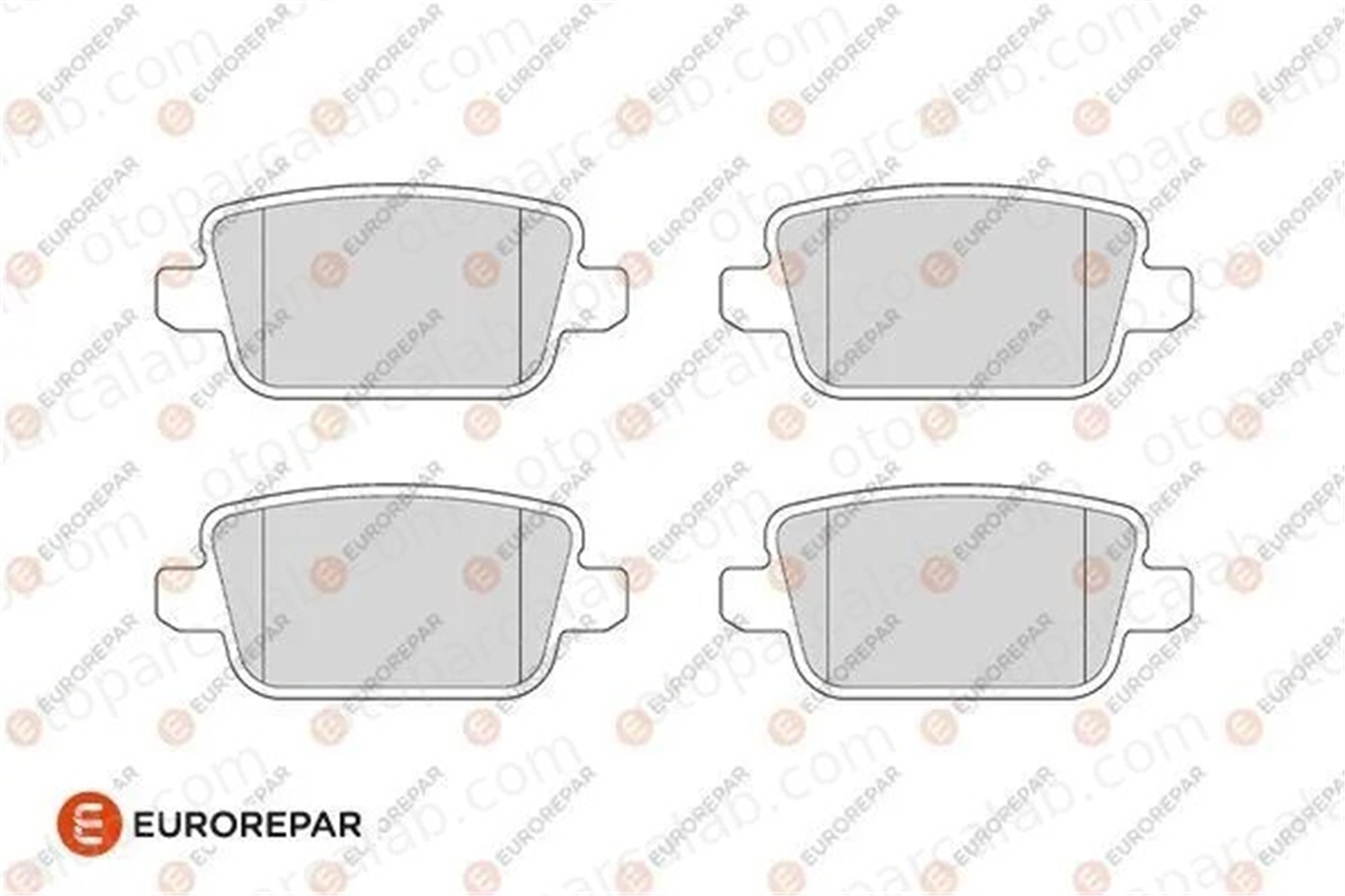 EUROREPAR 1686272080 Fren Disk Balata Arka FORD MONDEO IV MONDEO IV Turnier 1686272080 1438867