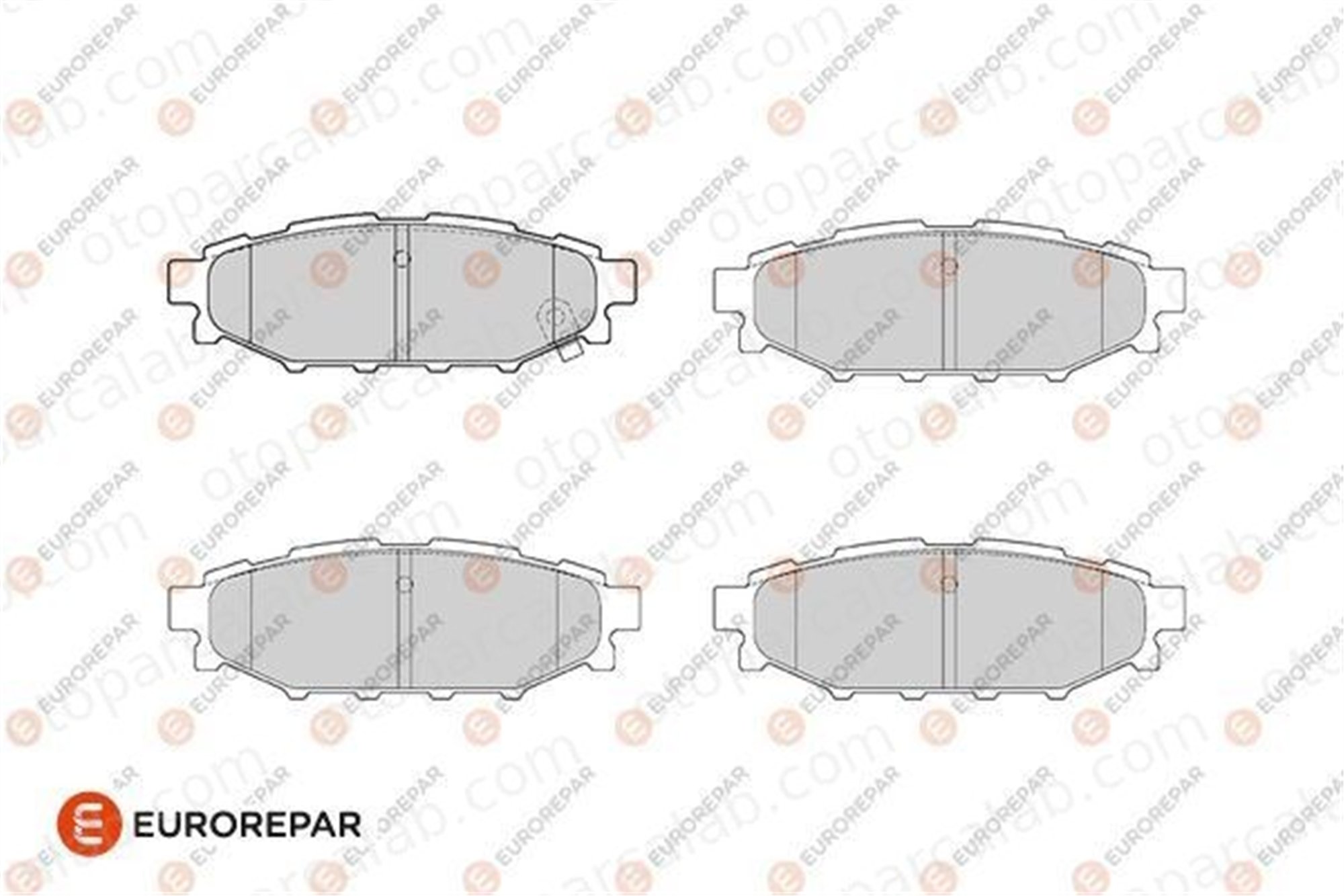 EUROREPAR 1686272280 Fren Disk Balata Arka SUBARU IMPREZA Hatchback FORESTER 1686272280 26696AG000