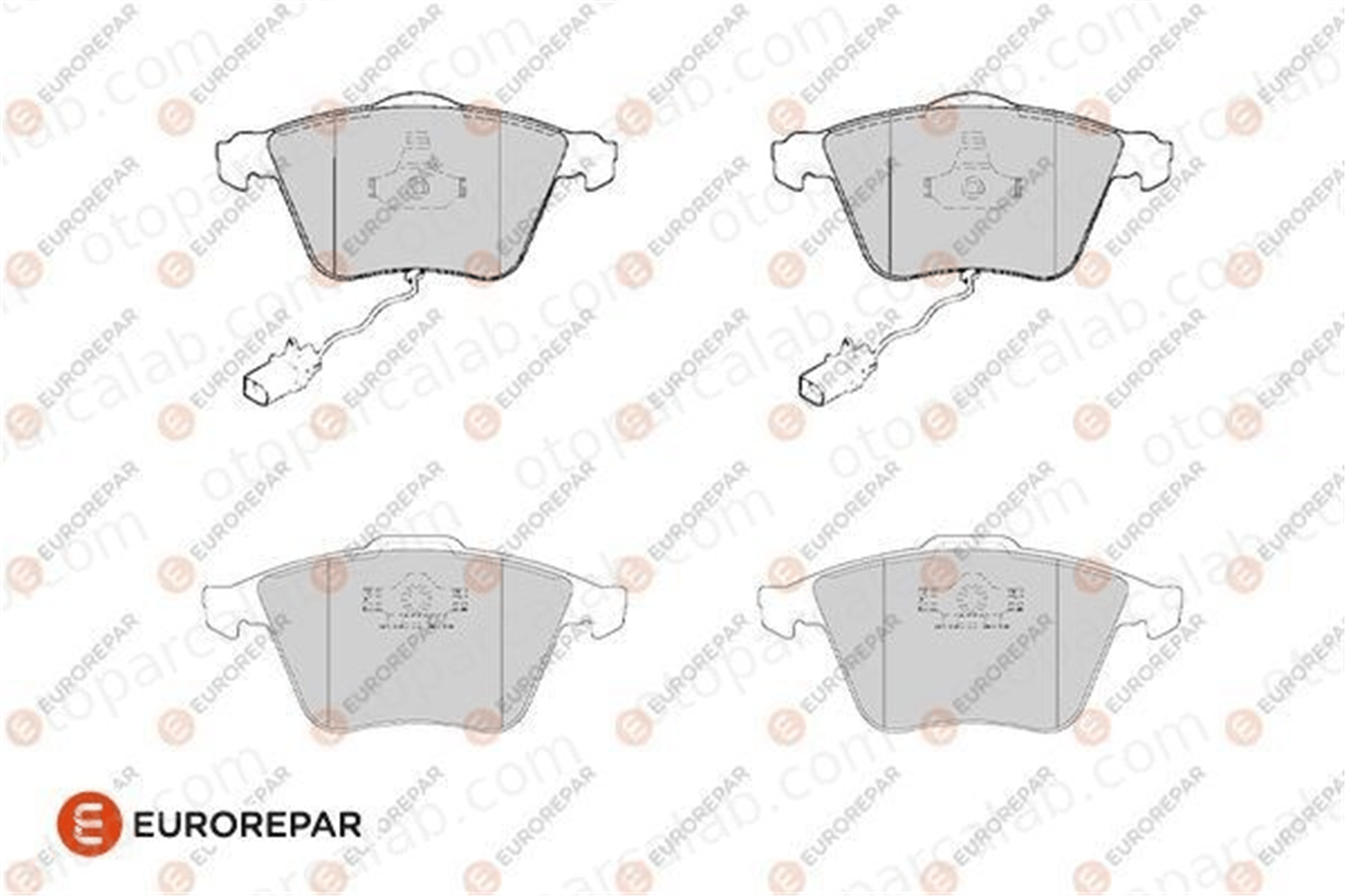 EUROREPAR 1686274680 Fren Disk Balata Ön AUDI A6 C6 Avant A6 C6 1686274680 4E0698151F