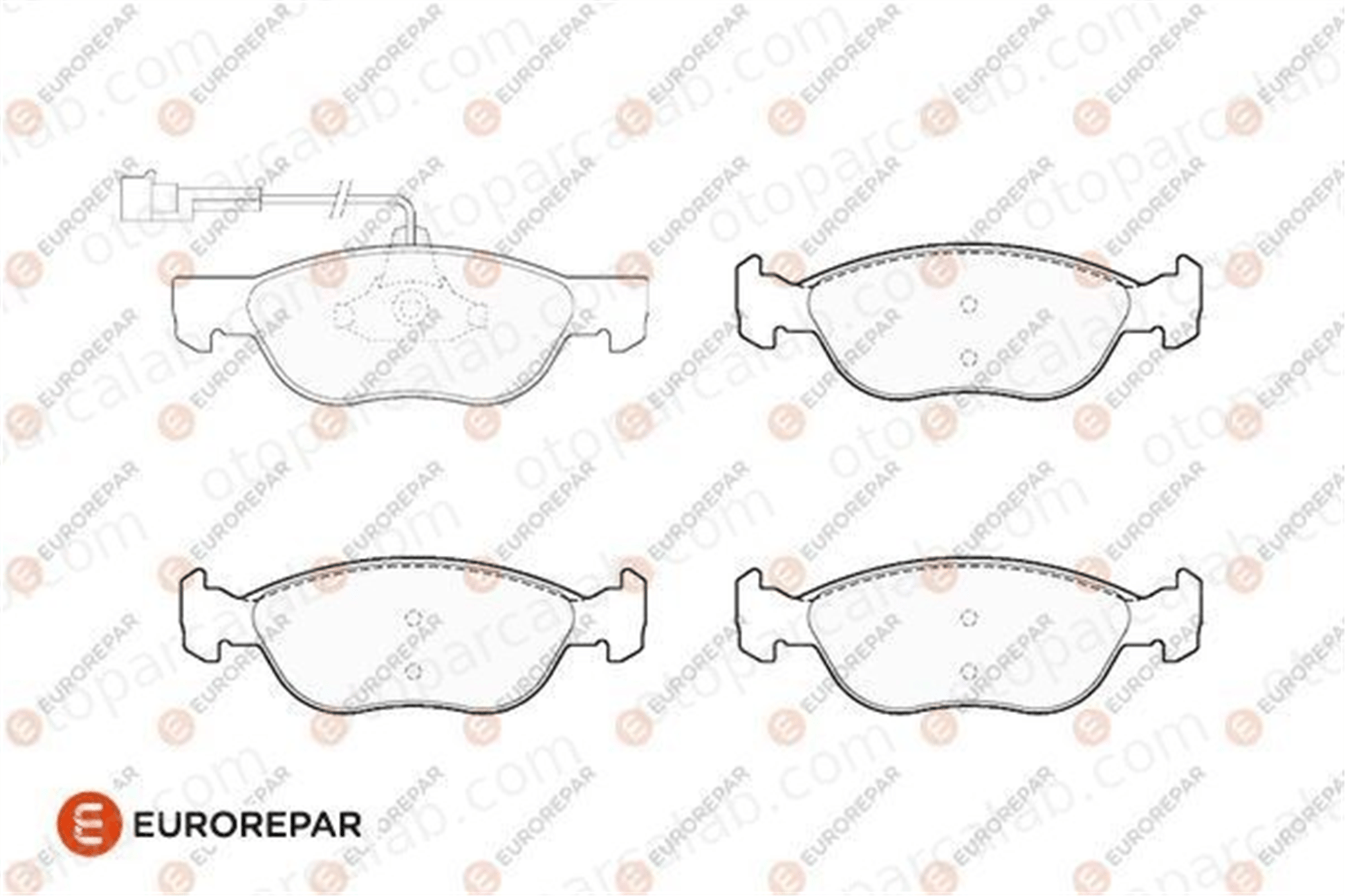 EUROREPAR 1686275180 Fren Disk Balata Ön ALFA ROMEO 146 FIAT BRAVA 1686275180 71753043