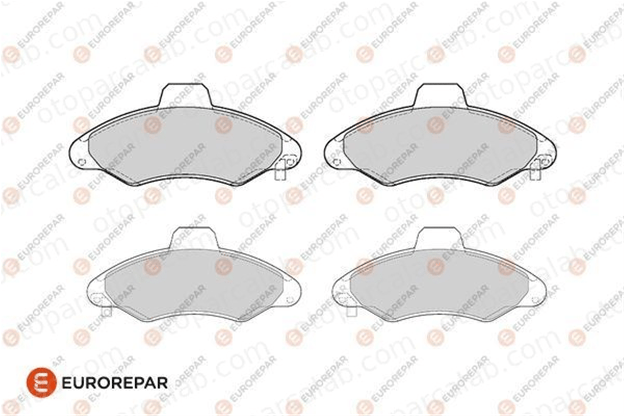 EUROREPAR 1686275880 Fren Disk Balata Ön FORD ESCORT VI ESCORT VI Sedan 1686275880 1015308