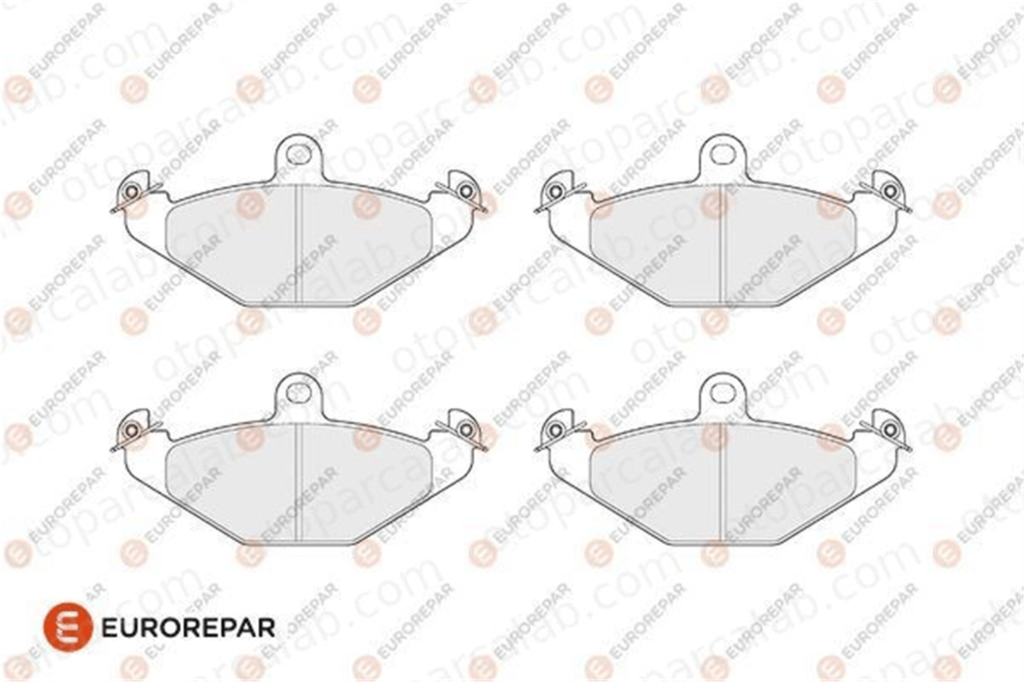 EUROREPAR 1686276180 Fren Disk Balata Arka RENAULT 21 Sedan LAGUNA I Grandtour 1686276180 4720987