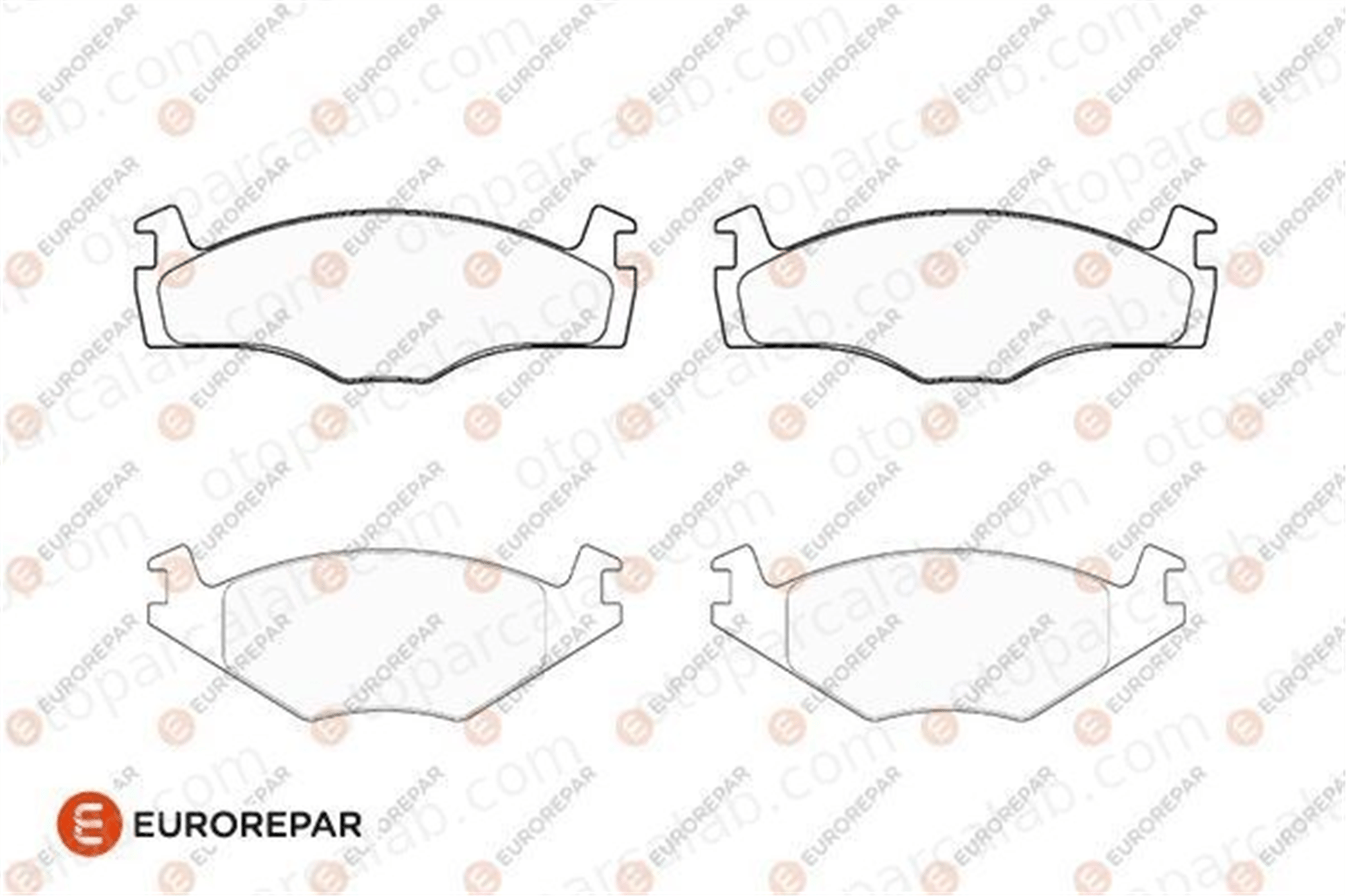 EUROREPAR 1686276580 Fren Disk Balata Ön VW POLO Coupe POLO II 1686276580 8660004608