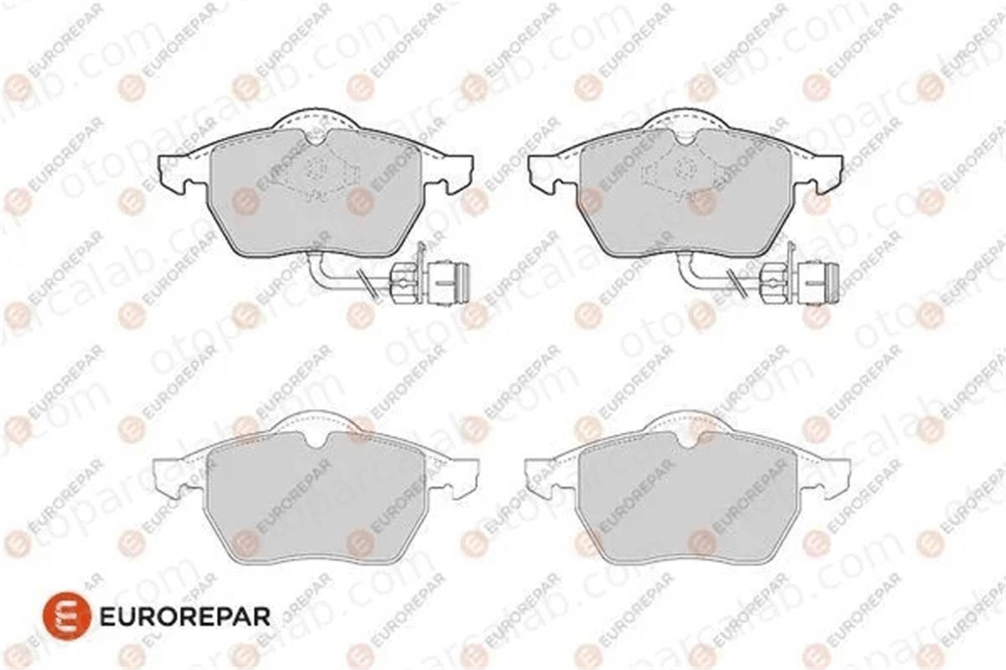 EUROREPAR 1686277180 Fren Disk Balata Ön AUDI A6 C4 Avant A6 C4 1686277180 4A0698151