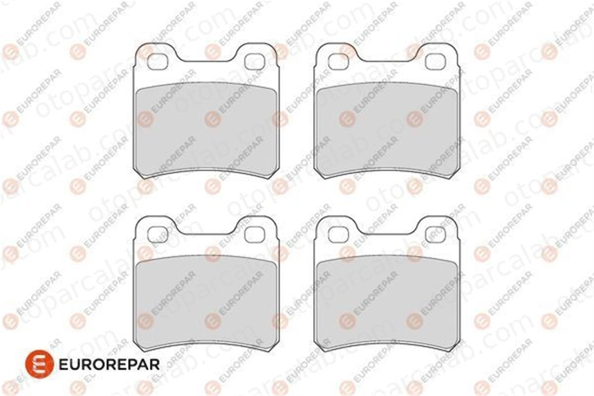 EUROREPAR 1686277380 Fren Disk Balata Arka OPEL OMEGA A Station wagon OMEGA A 1686277380 1605693