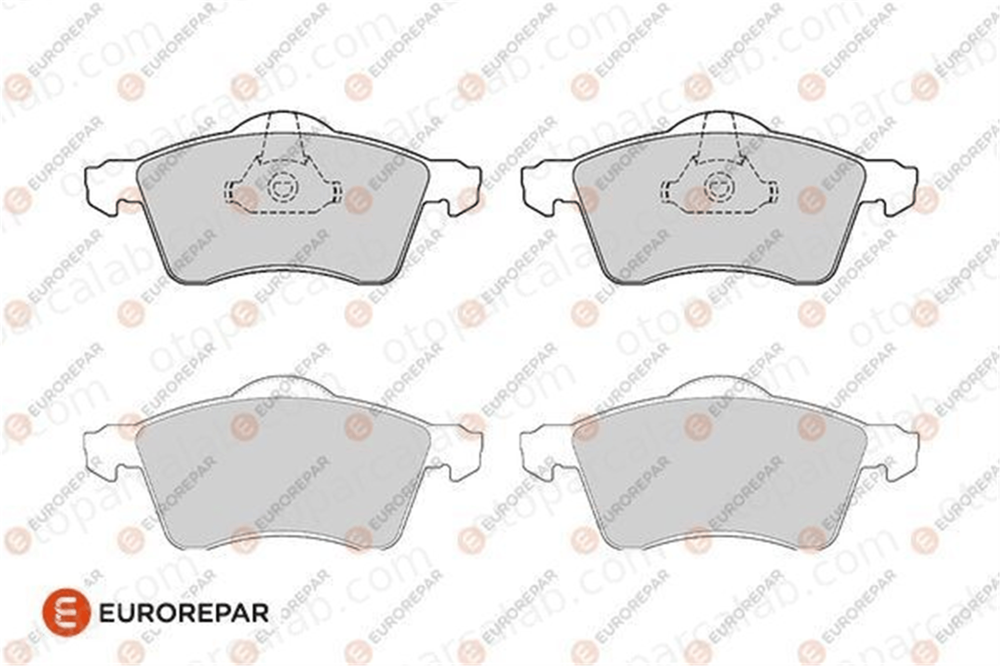 EUROREPAR 1686277580 Fren Disk Balata Ön VW TRANSPORTER T4 Minibüs/Otobüs TRANSPORTER T4 Panelvan/Van 1686277580 8660004803