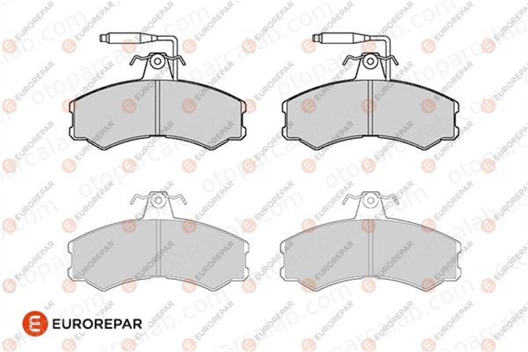EUROREPAR 1686277880 Fren Disk Balata Ön FIAT DUCATO Panorama DUCATO Panelvan/Van 1686277880 9938205