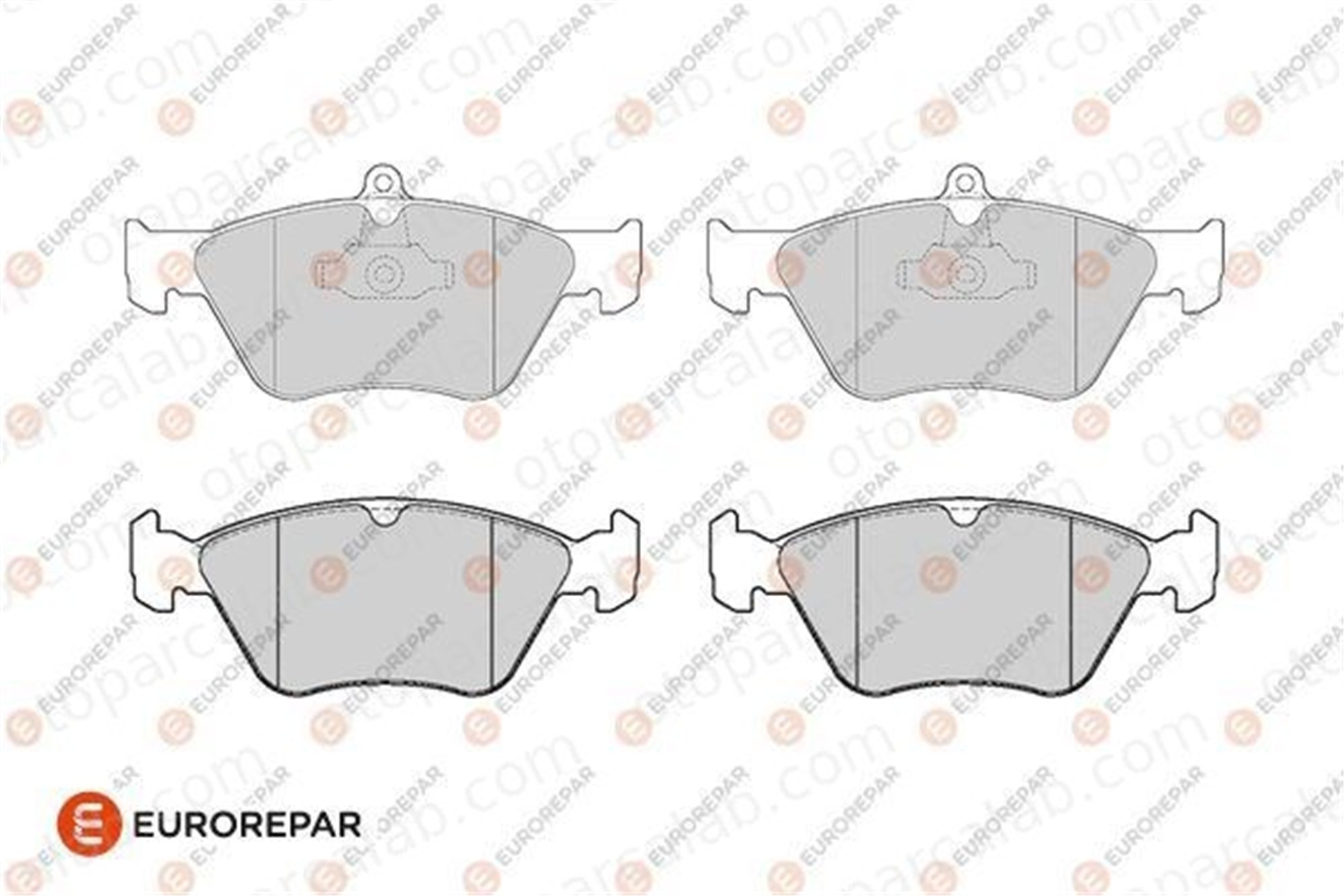 EUROREPAR 1686278380 Fren Disk Balata Ön SAAB 900 II Coupe 900 II Cabrio 1686278380 1605003