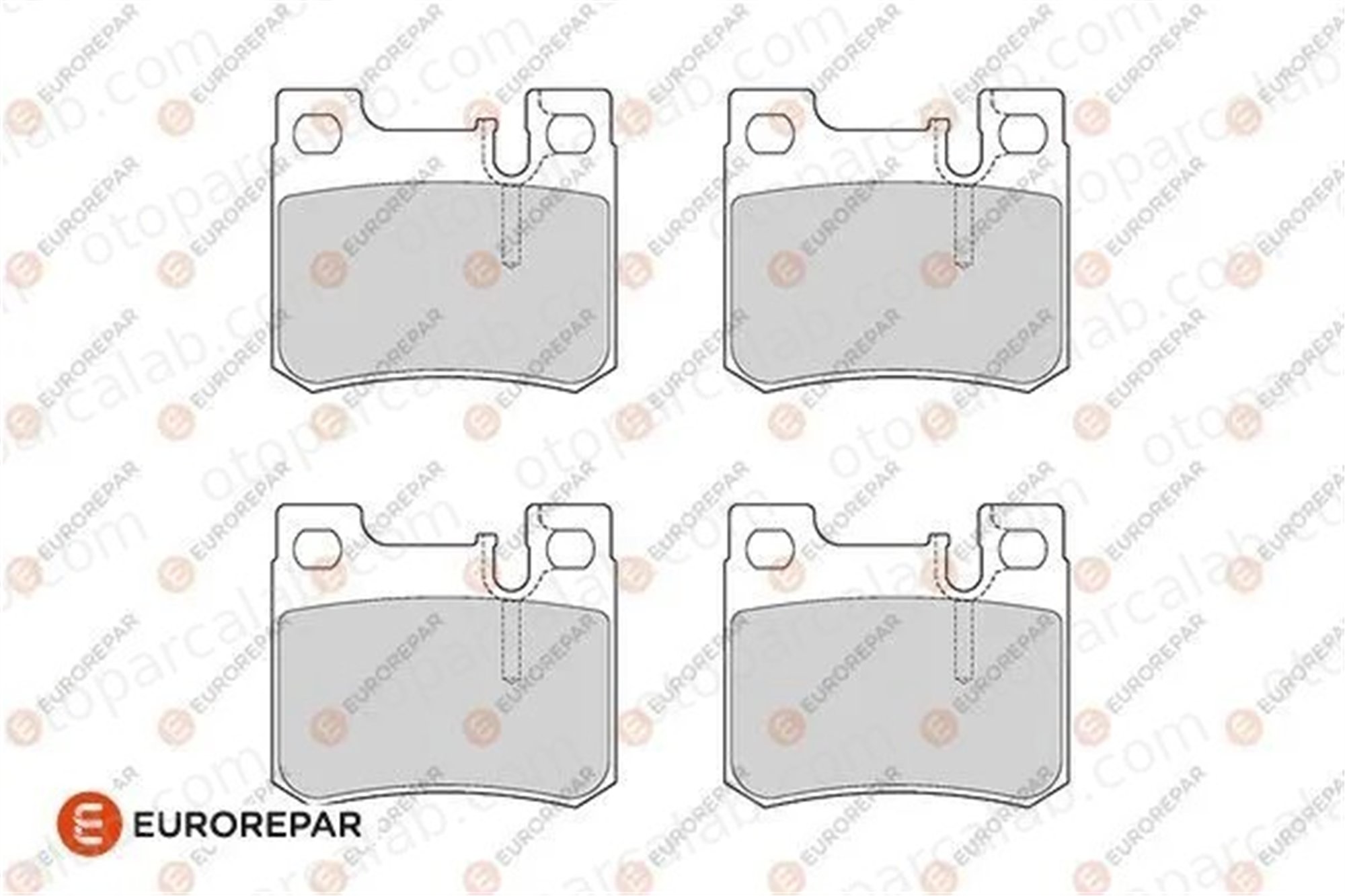 EUROREPAR 1686278880 Fren Disk Balata Ön MERCEDES-BENZ 124 Sedan 190 1686278880 24200020