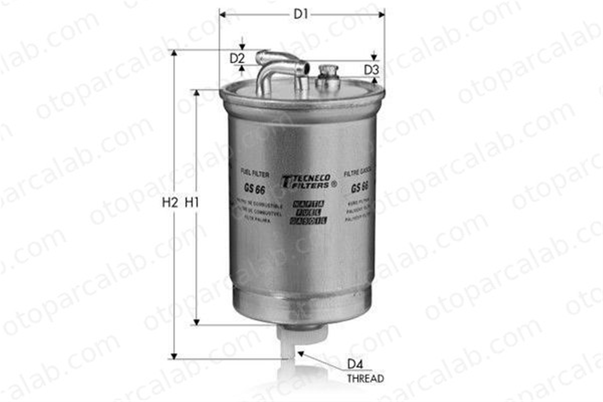EUROREPAR 1906.57 Yakıt Filtresi VW TRANSPORTER T3 Minibüs/Otobüs TRANSPORTER T3 Panelvan/Van 190657 1655556
