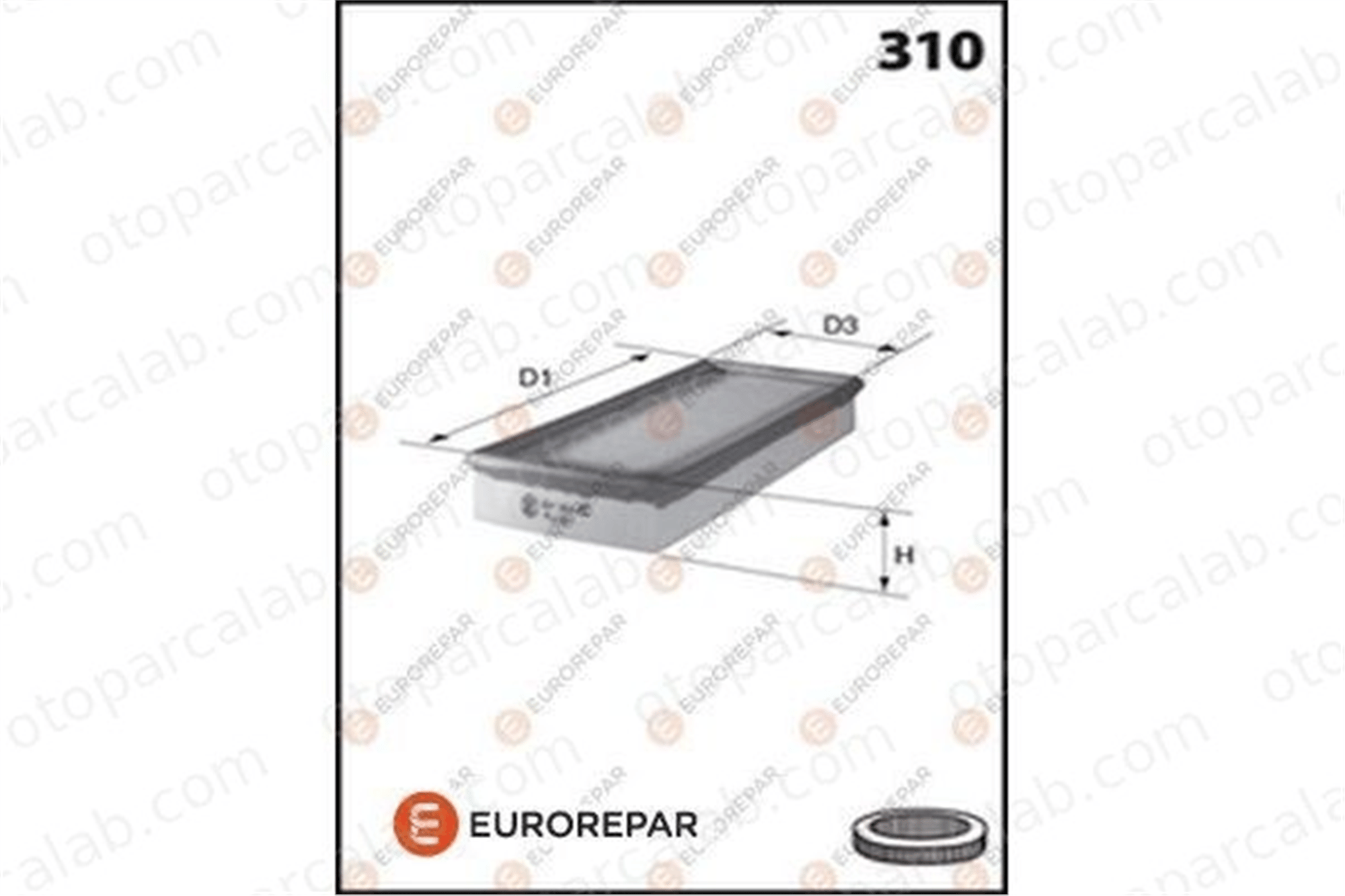 EUROREPAR E147179 Hava Filtresi OPEL ASTRA F Kombi van ASTRA F Station wagon E147179 NA289