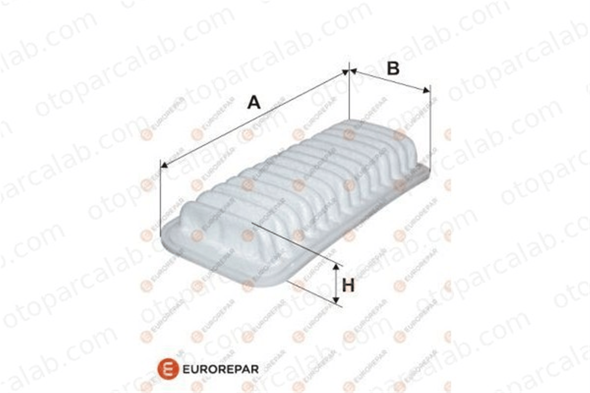 EUROREPAR E147249 Hava Filtresi TOYOTA PREVIA II RAV 4 II E147249 1780128010
