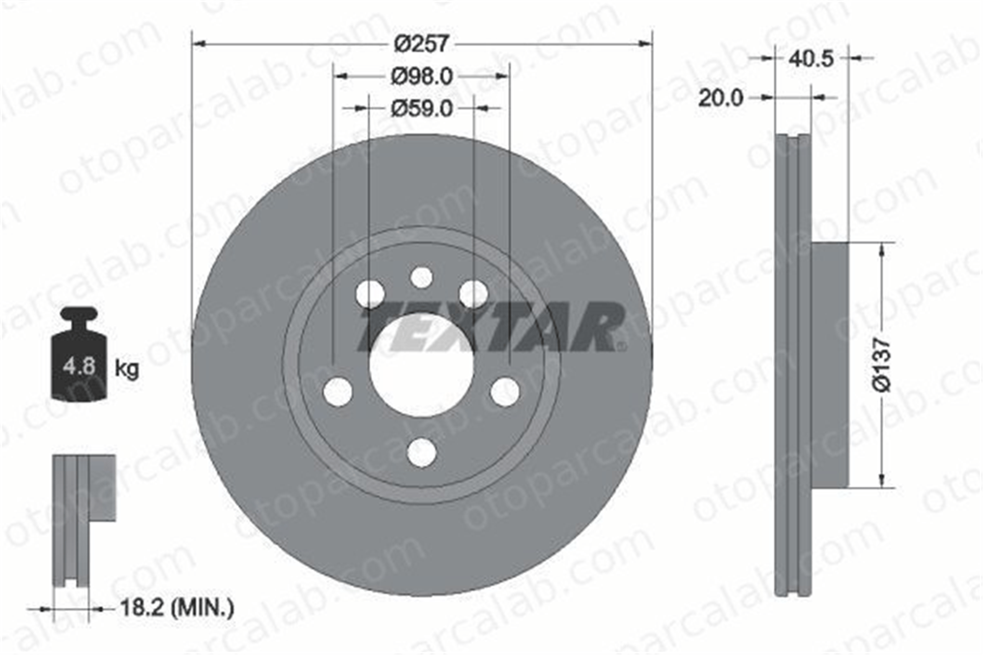 EUROREPAR E169013 Fren Disk Ayna Ön Sağ ve Sol PEUGEOT EXPERT Panelvan/Van CITROËN JUMPY E169013 1618860380