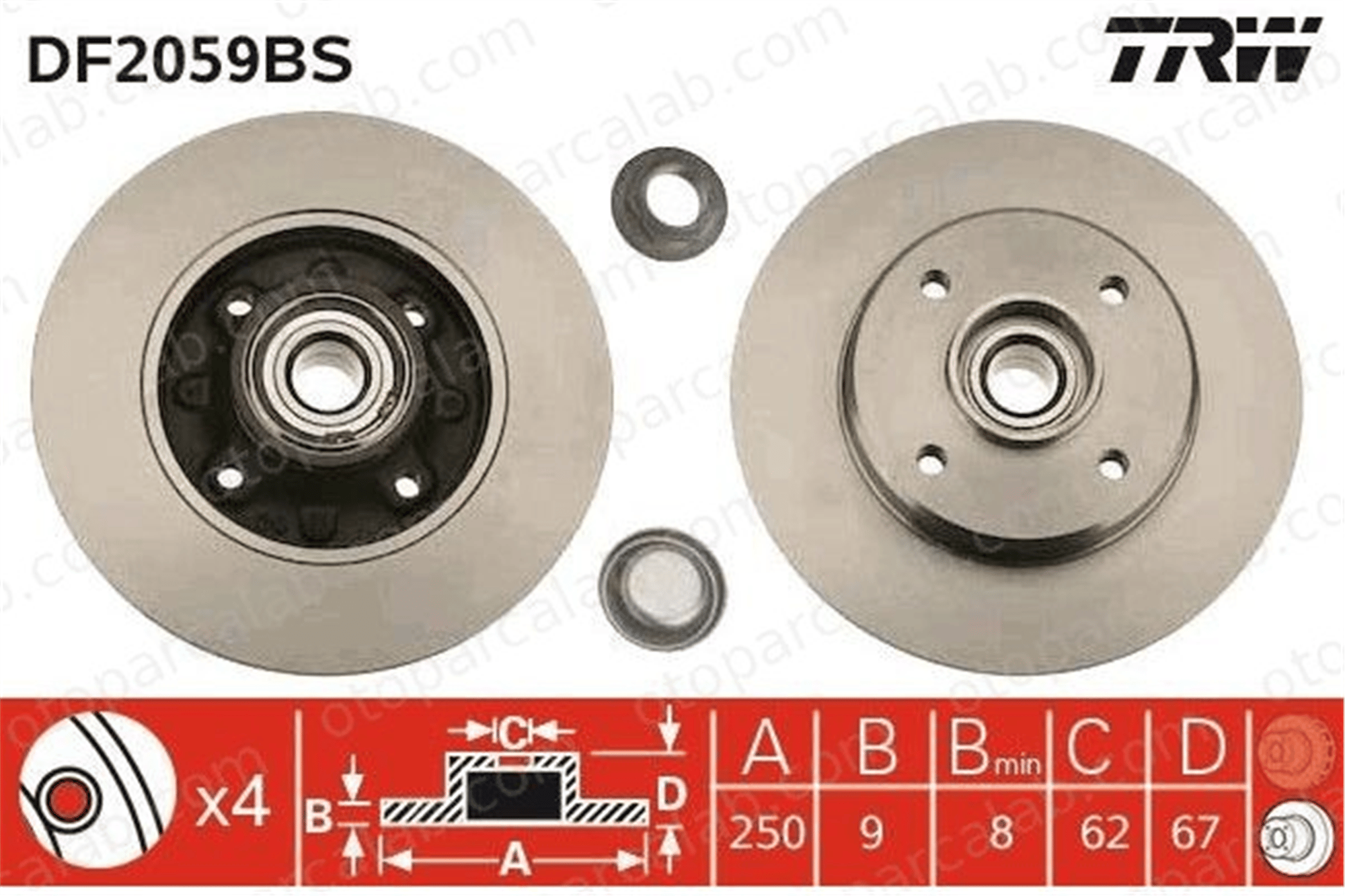 EUROREPAR E169512 Fren Disk Ayna Arka Sağ ve Sol PEUGEOT 208 I CITROËN DS3 E169512 1619237980