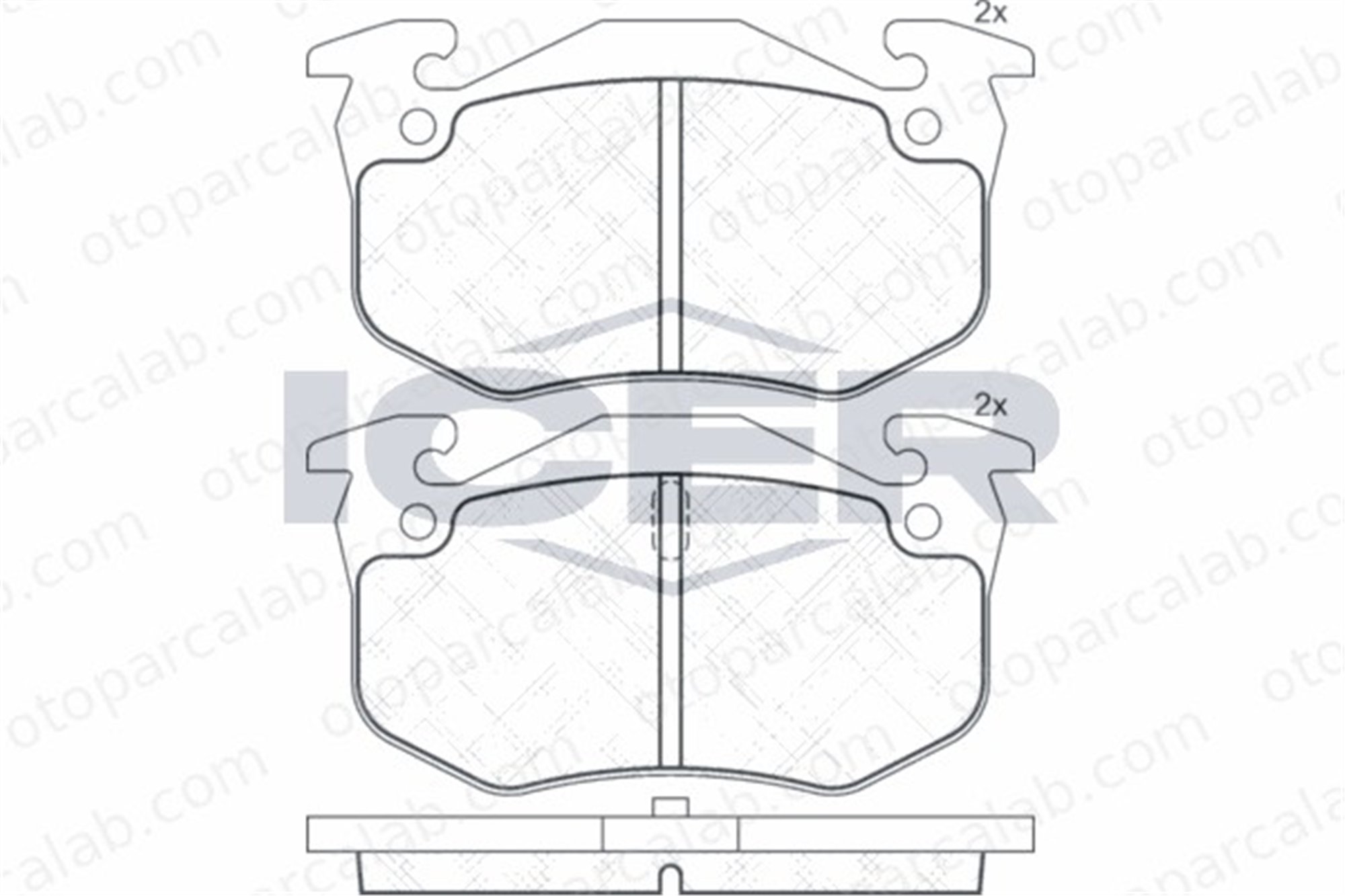 EUROREPAR E172219 Fren Disk Balata Arka RENAULT CLIO I MEGANE I E172219 172201