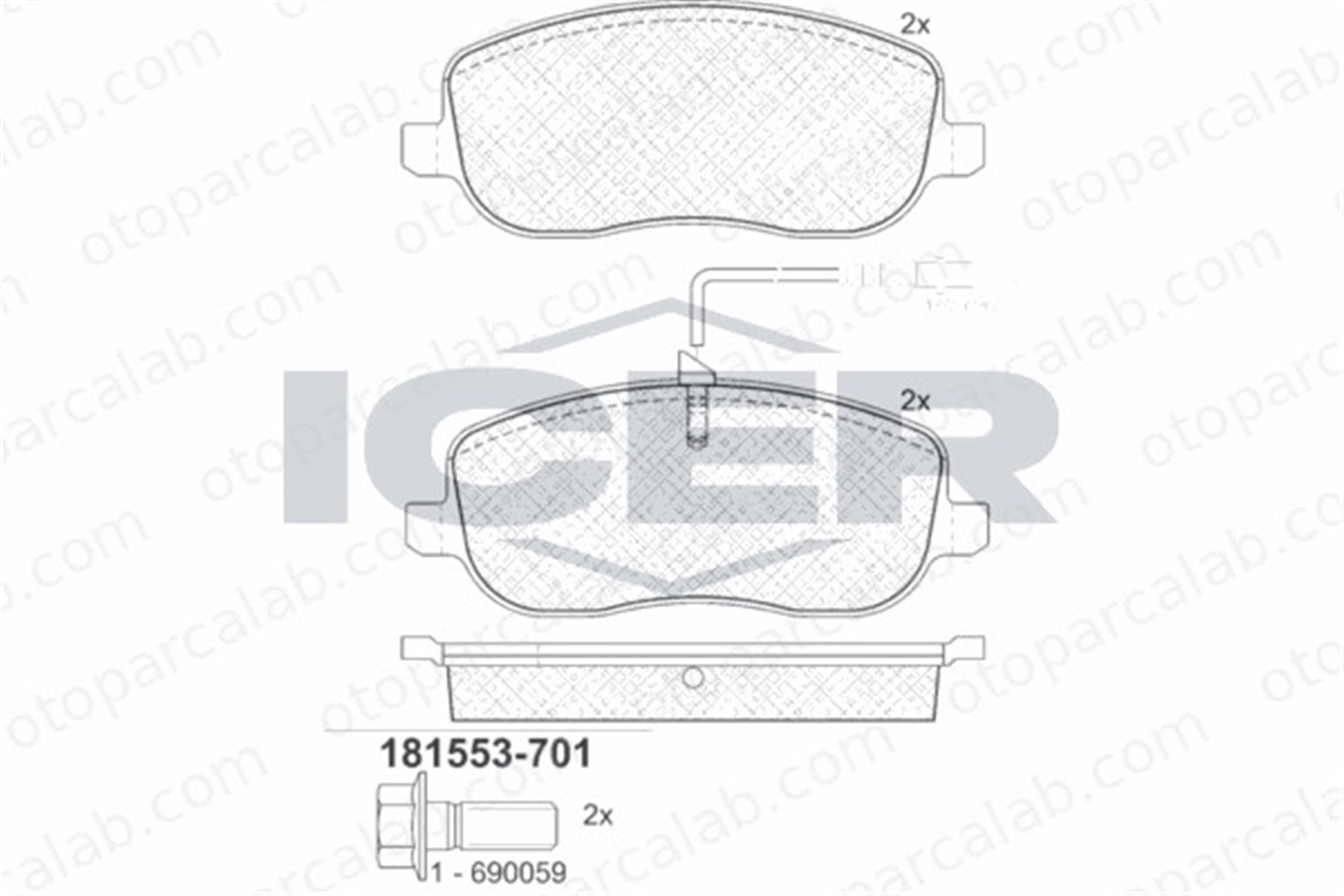 EUROREPAR E172592 Fren Disk Balata Ön CITROËN JUMPY C8 E172592 1617258380
