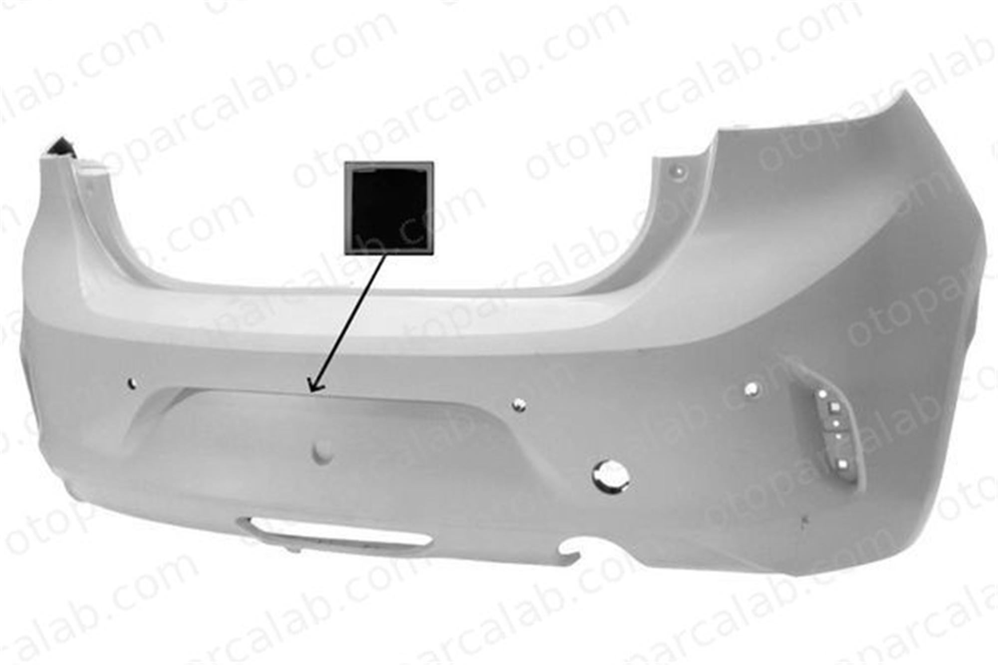 EUROSTAMP 101.50.9636 Tampon Arka OPEL CORSA F CORSA F Kasa/eğik arka 166335711T