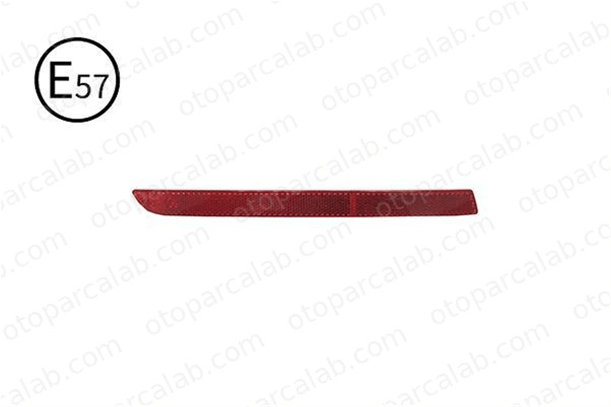 EXQ 54-25-04 Tampon Reflektörü Arka Sağ VW TRANSPORTER T5 Minibüs/Otobüs TRANSPORTER T6 / CARAVELLE T6 Minibüs/Otobüs 7E0945106A