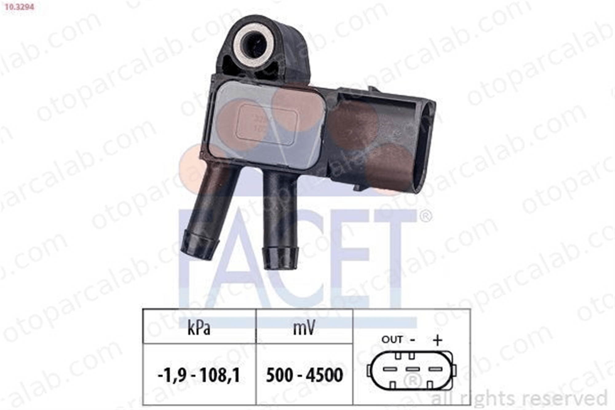 FACET 10.3294 MAP Sensörü MERCEDES-BENZ E-SERISI E-SERISI T-Model 6429050200 137435