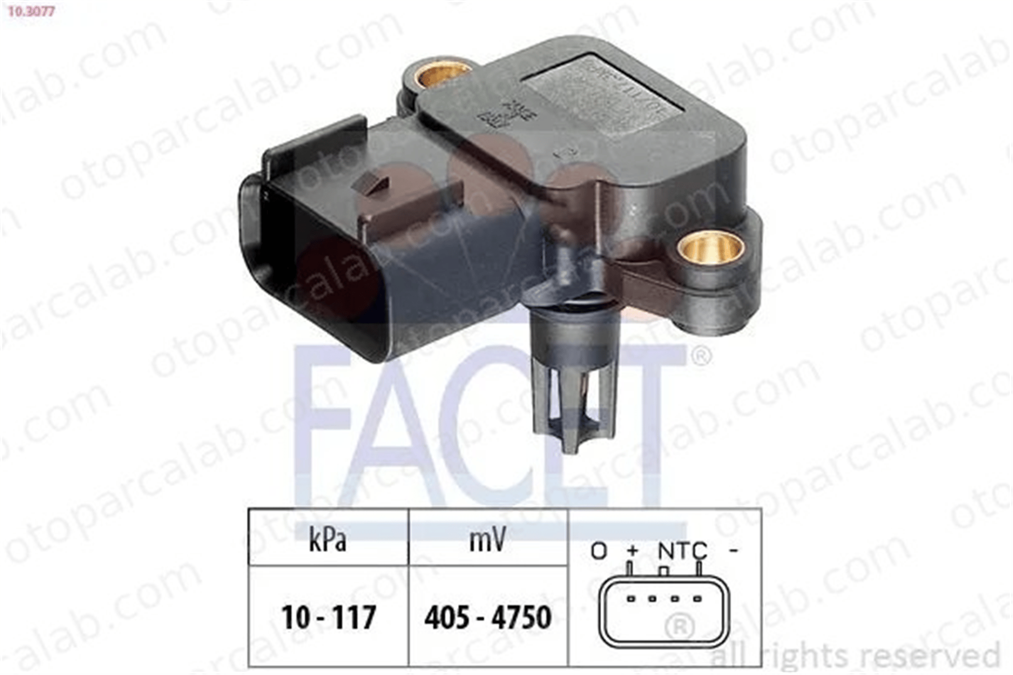 FACET 10.3077 MAP Sensörü FORD FOCUS I FOCUS I Kombi van ES4A9F479BA 1113276