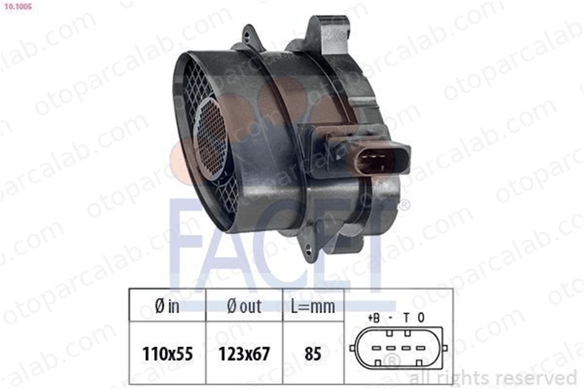 FACET 10.1005 Hava Debimetresi BMW 3 3 Touring 13627788744 7788744