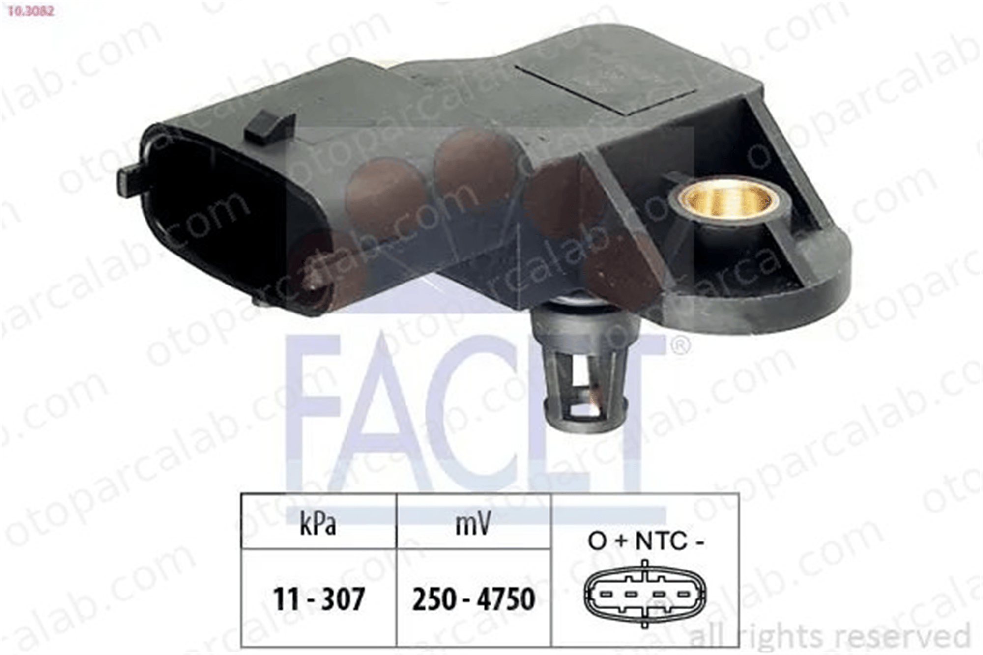 FACET 10.3082 MAP Sensörü IVECO STRALIS II EUROCARGO V 504245257 MK667153
